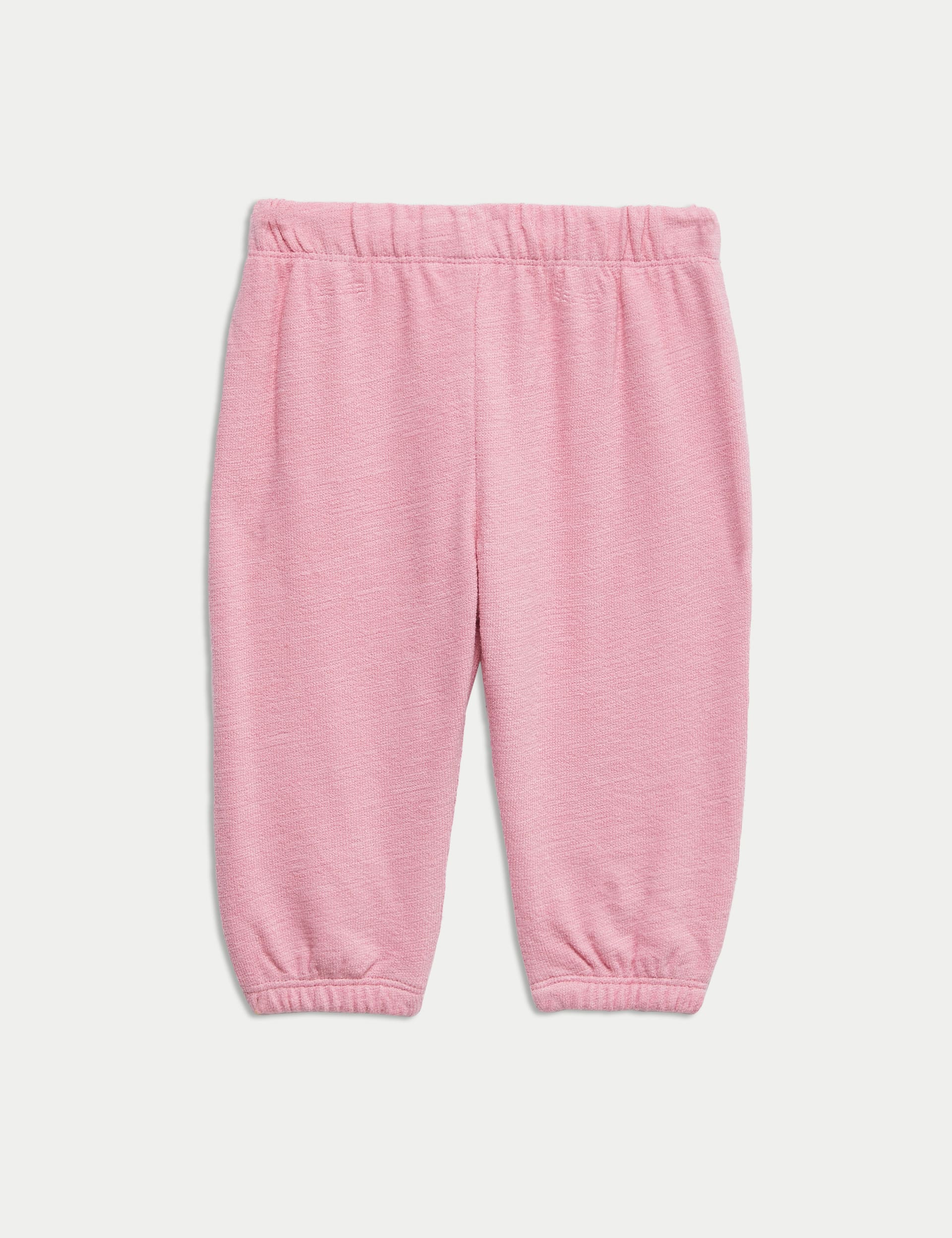 M&S Collection Girls Pure Cotton Joggers (0-6 Yrs) - 4-5Y - Pink, Pink