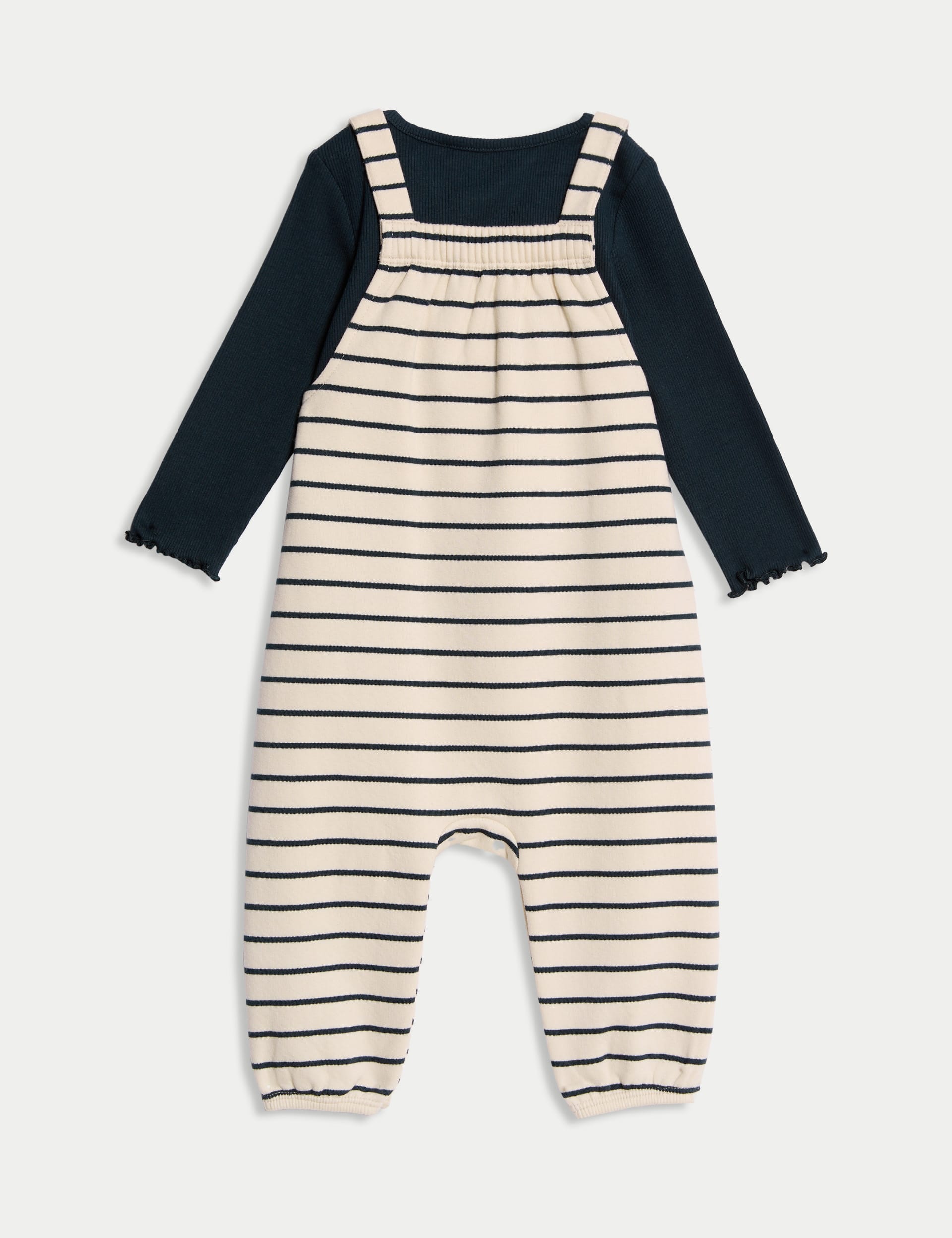 M&S Collection Girls 2pc Cotton Rich Top & Bottom Outfit (0-3 Yrs) - 12-18 - Calico Mix, Calico Mix