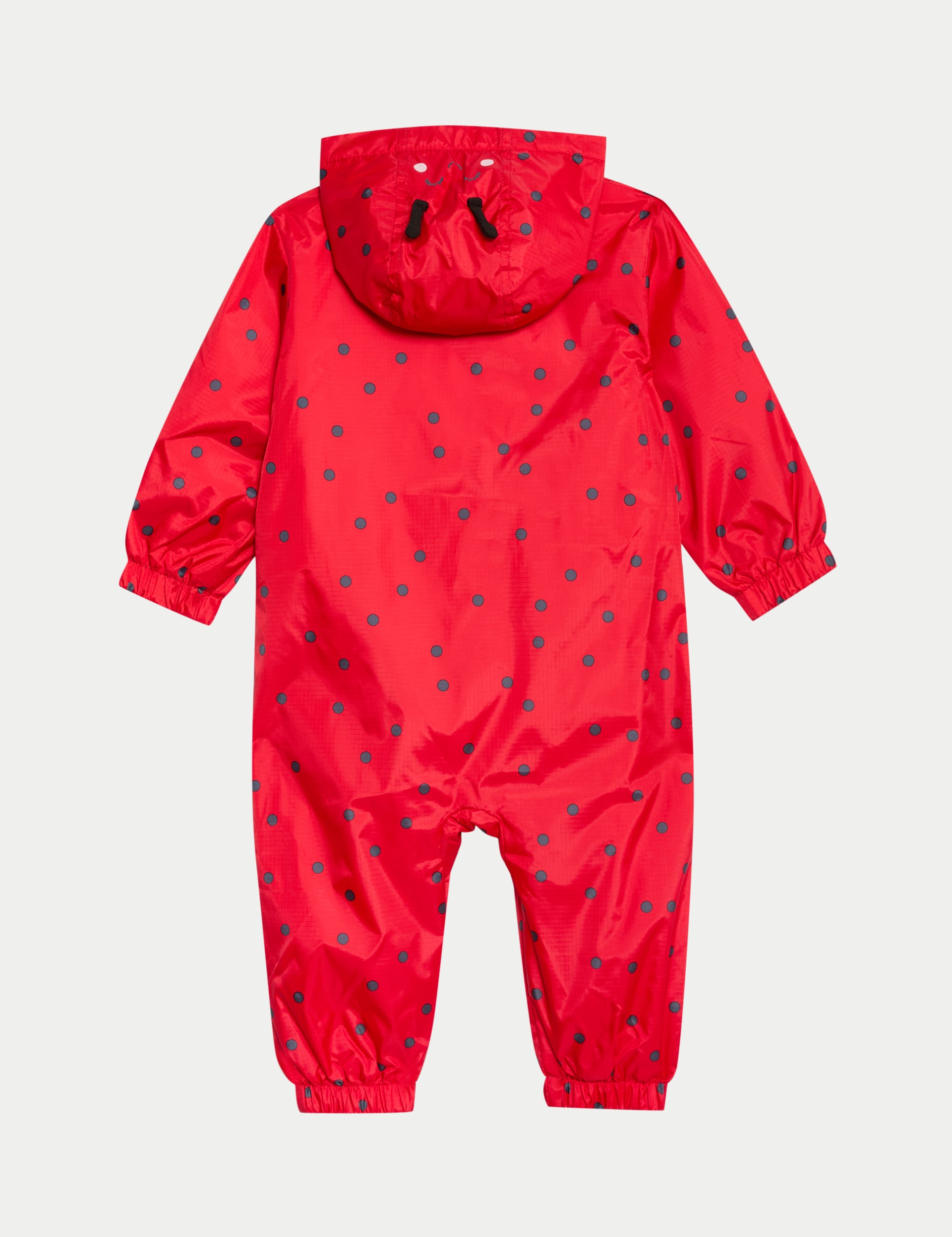 M&S Collection Girls Ladybird Stormwear Puddlesuit (0-3 Yrs) - 12-18 - Red Mix, Red Mix