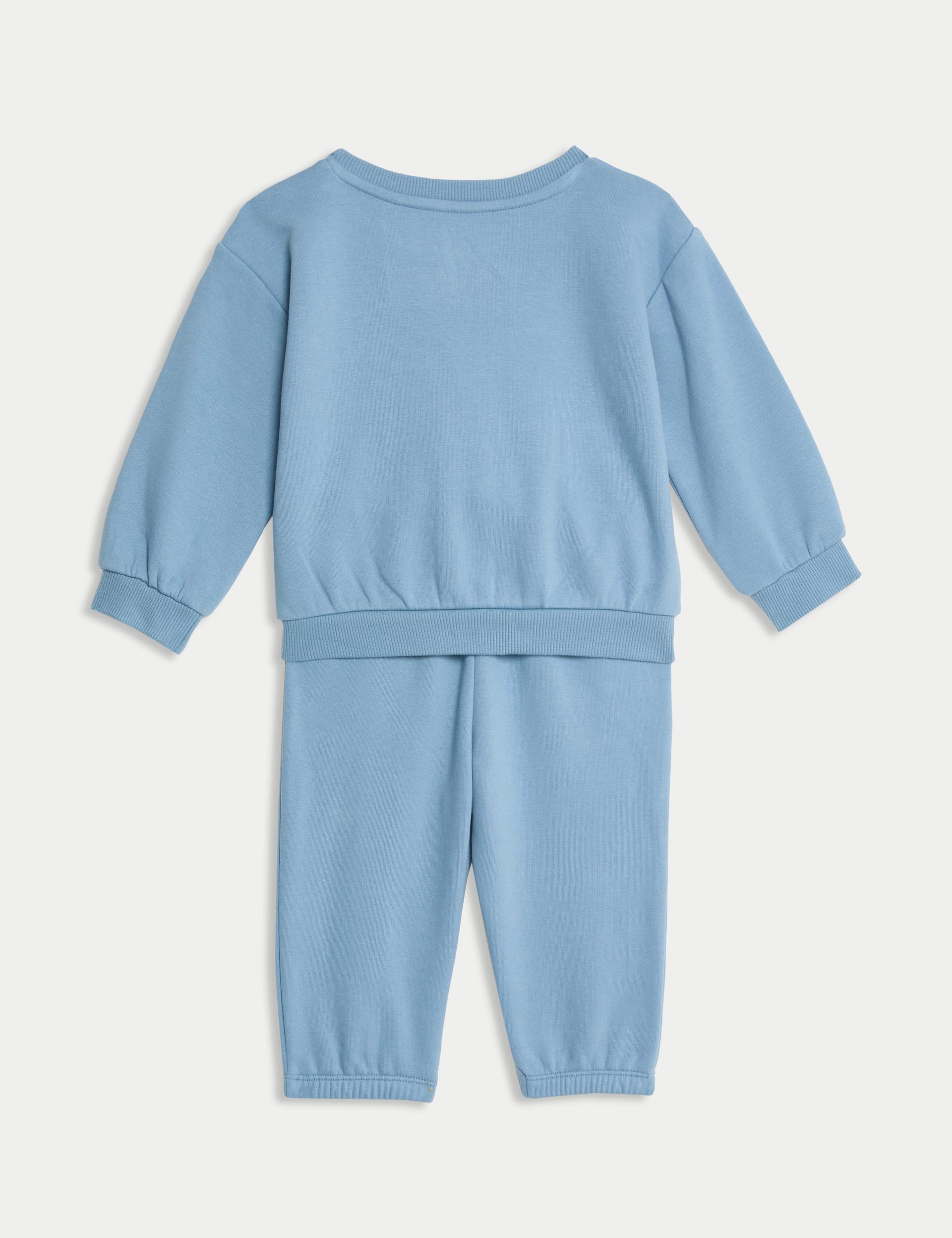 M&S Collection Boys 2pc Cotton Rich Peter Rabbit Outfit (0-3 Yrs) - 3-6 M - Light Blue Mix, Light B