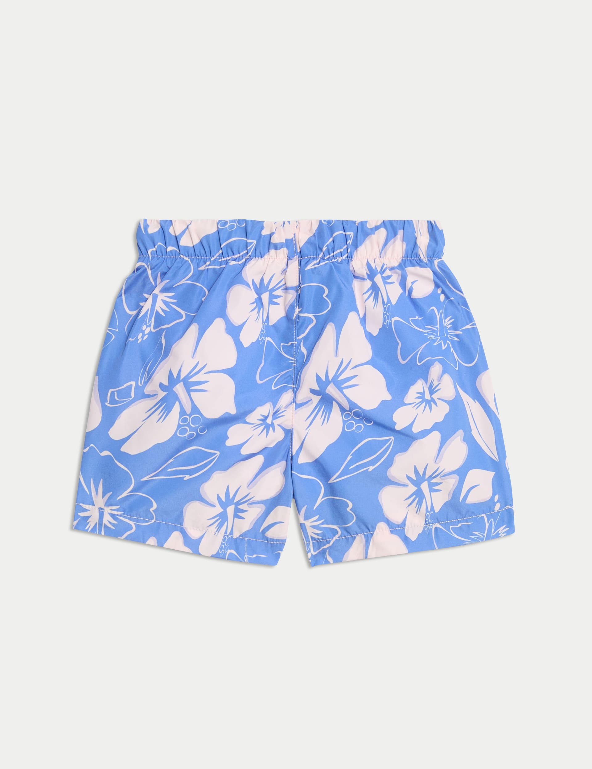 M&S Collection Boys Floral Swim Shorts (0-3 Yrs) - 2-3Y - Blue Mix, Blue Mix