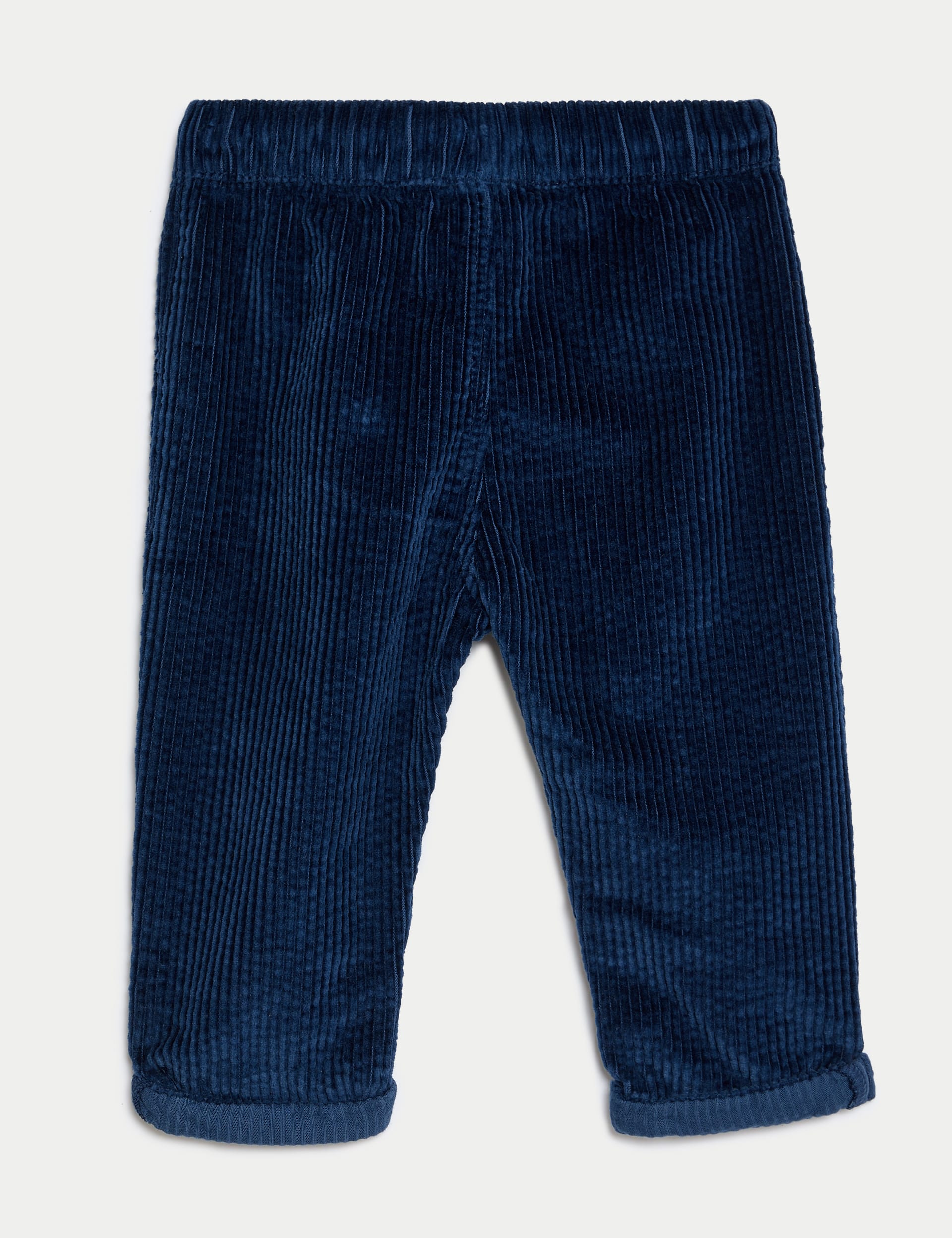 M&S Collection Boys Cord Trousers (0-3 Yrs) - 6-9 M - Navy, Navy