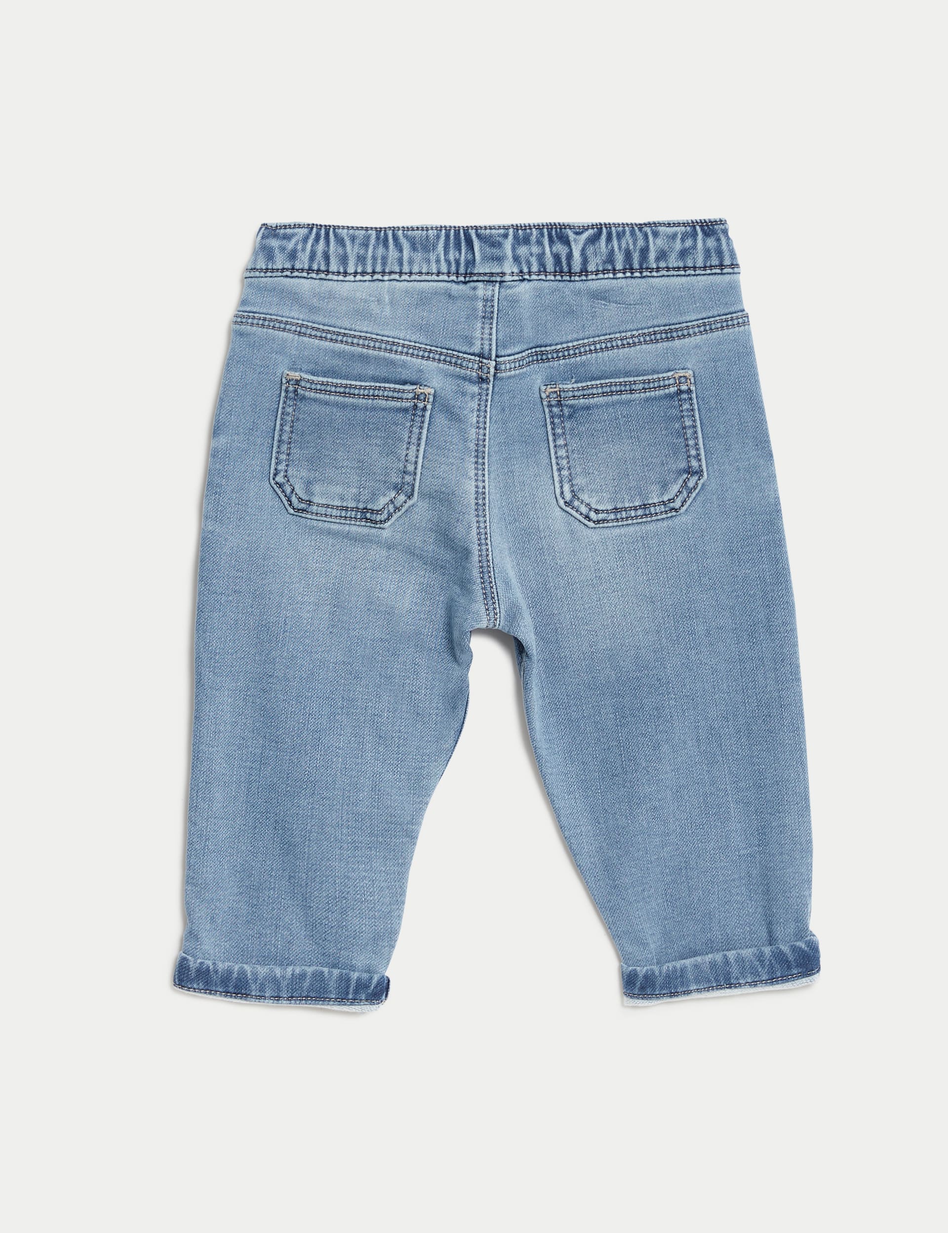 M&S Collection Boys Denim Jeans (0-3 Yrs) - 12-18, Dark Denim,Denim