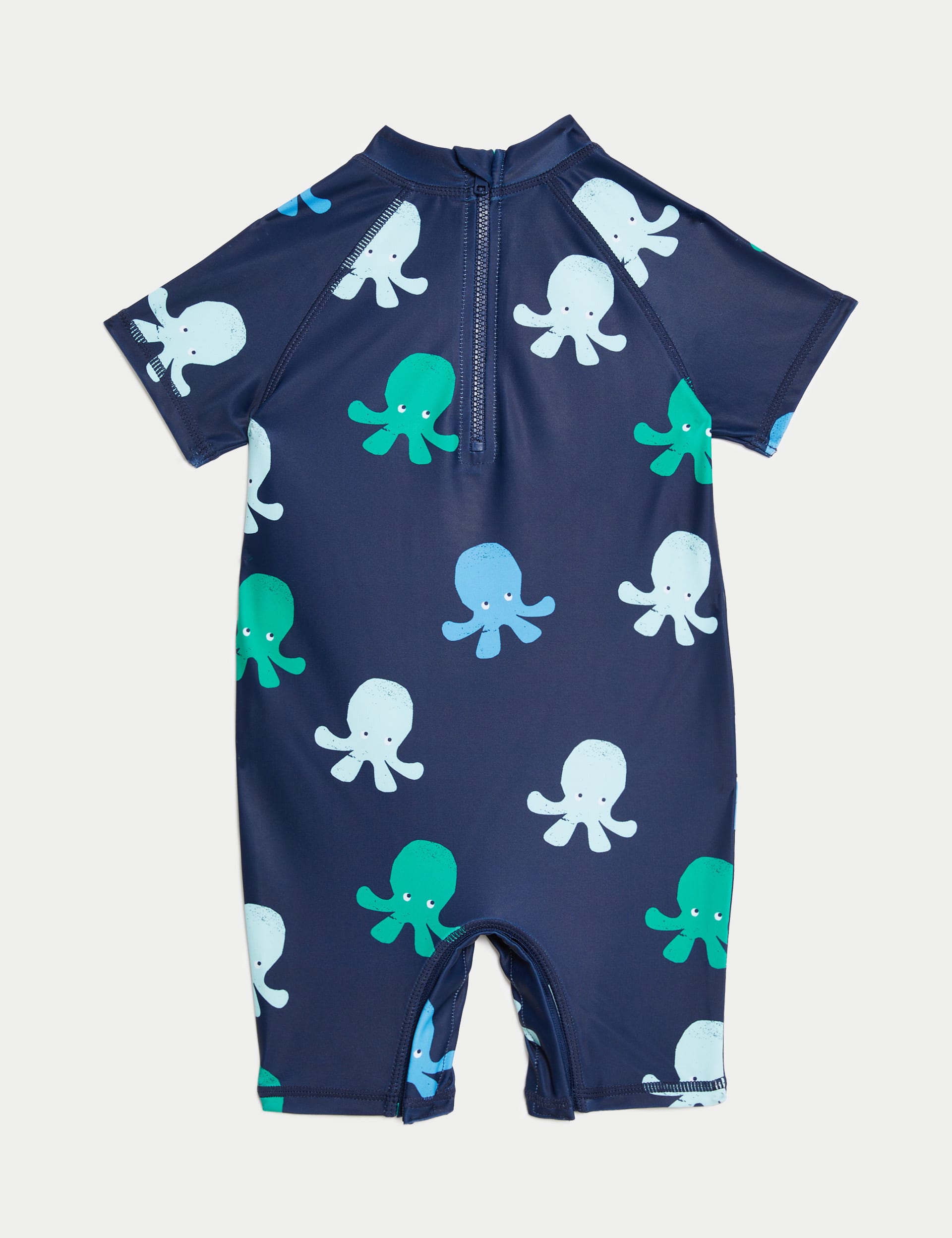 M&S Collection Boys Octopus Swim Outfit (0-3 Yrs) - 18-24 - Navy Mix, Navy Mix