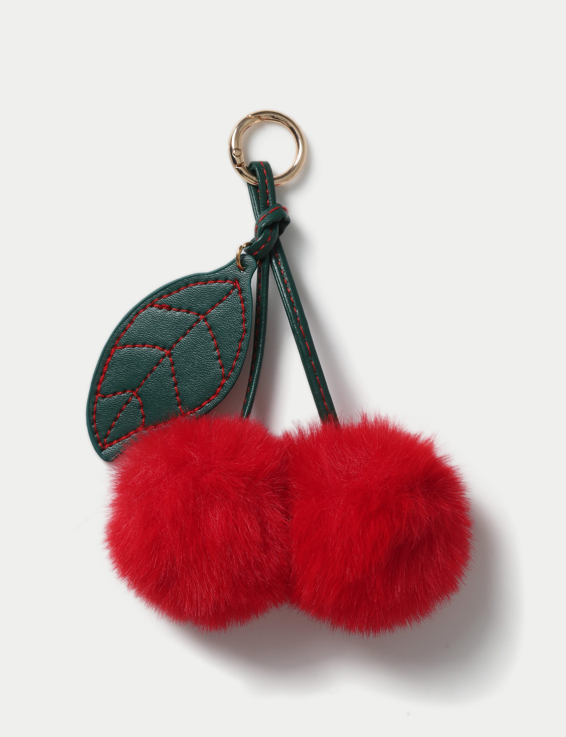 M&S Collection Cherry Bag Charm - Red, Red