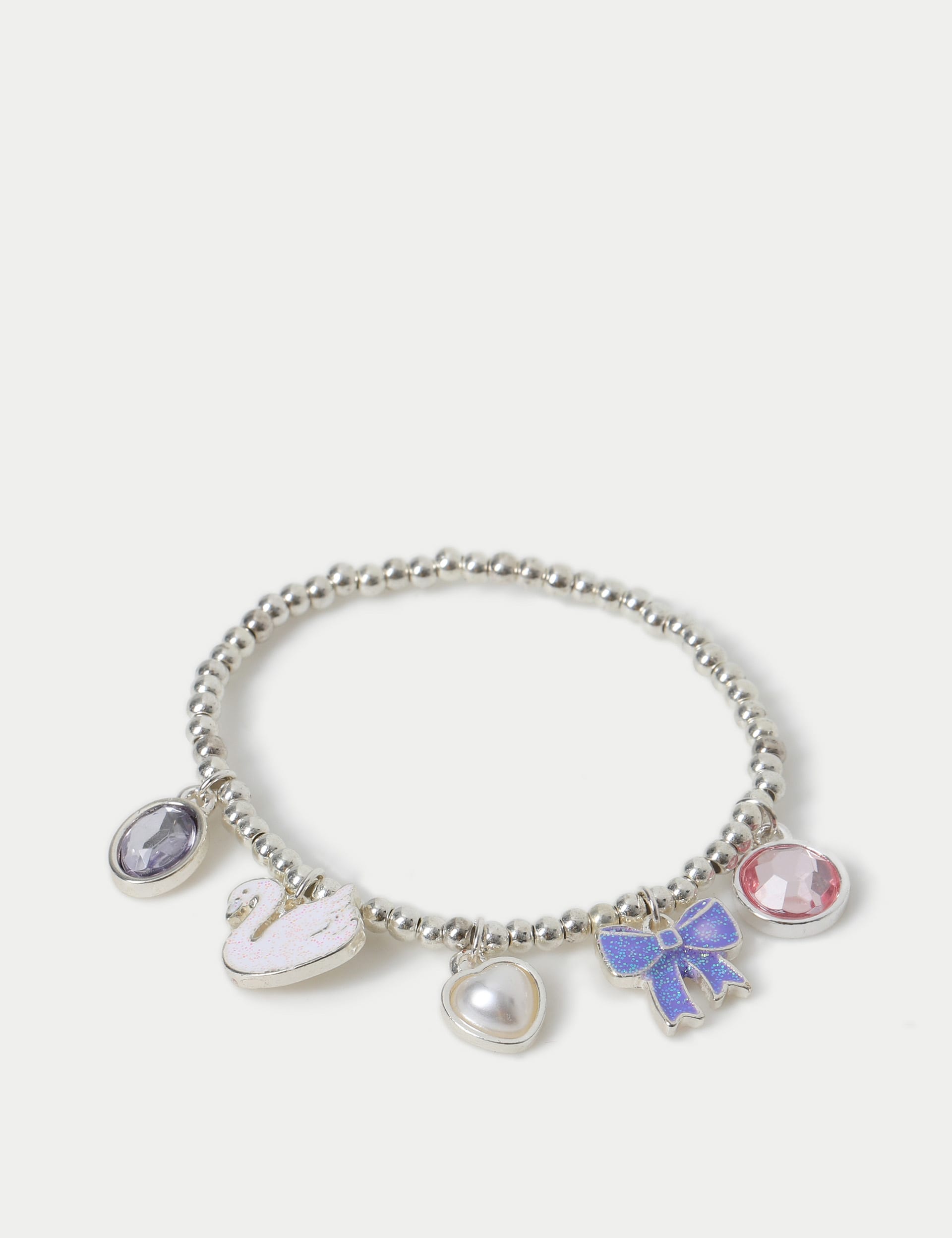 M&S Collection Multi Charm Wristwear - Silver, Silver