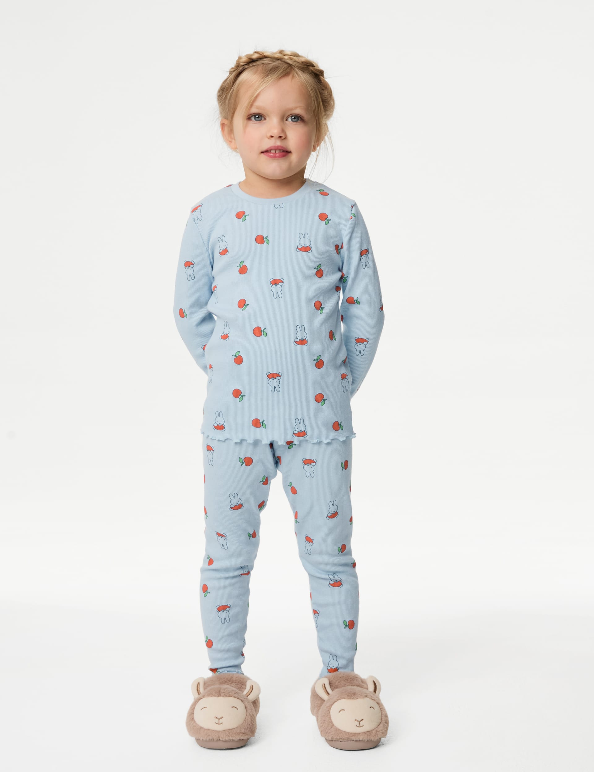 M&S Collection Girls Cotton Rich Miffy Pyjamas (1-7 Yrs) - 2-3 Y - Multi, Multi