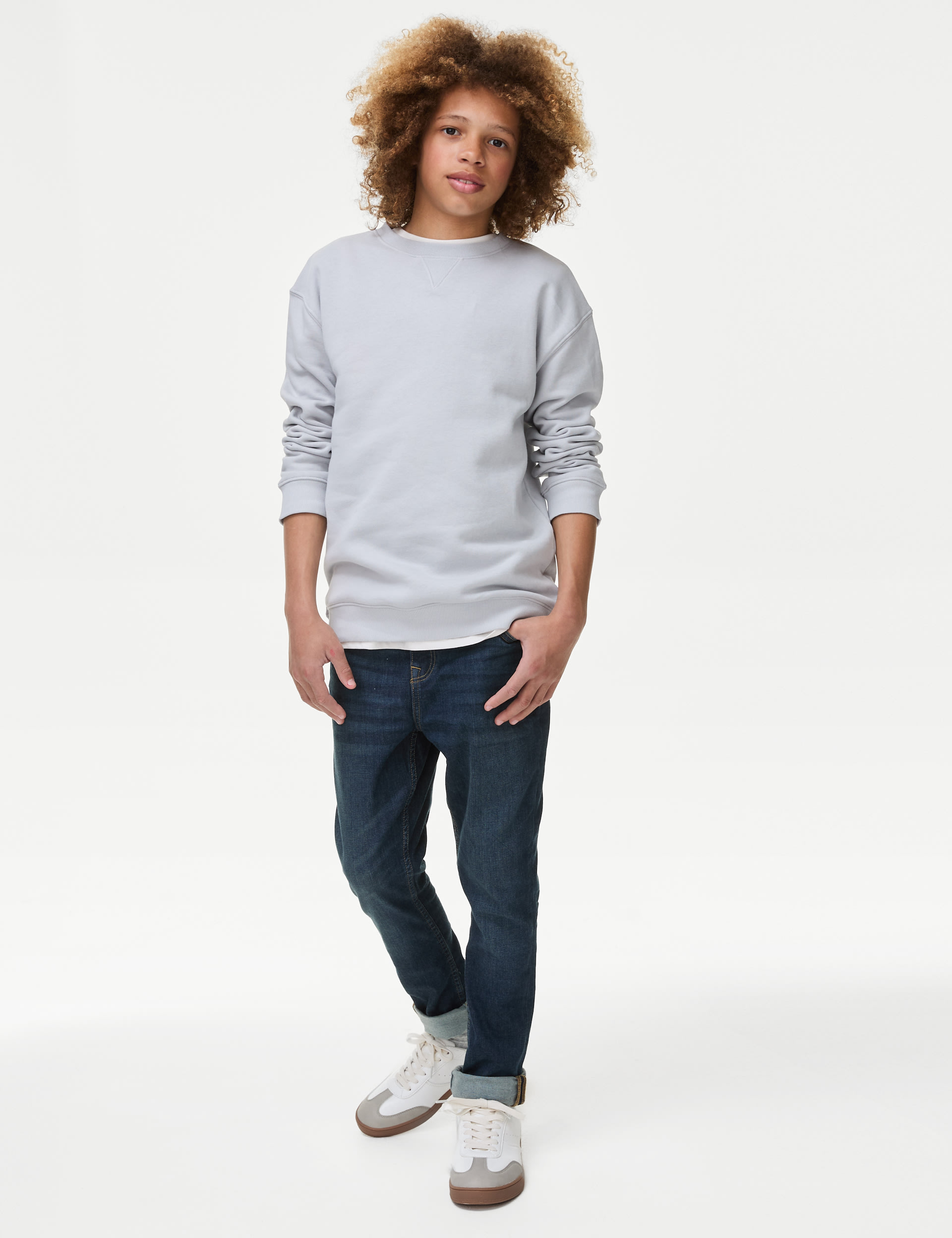 BoysTheSmithSkinnyFitCottonwithStretchJeans(3-16Yrs)-13-14 - Dark Indigo, Dark Indigo,Blue Denim,Blu