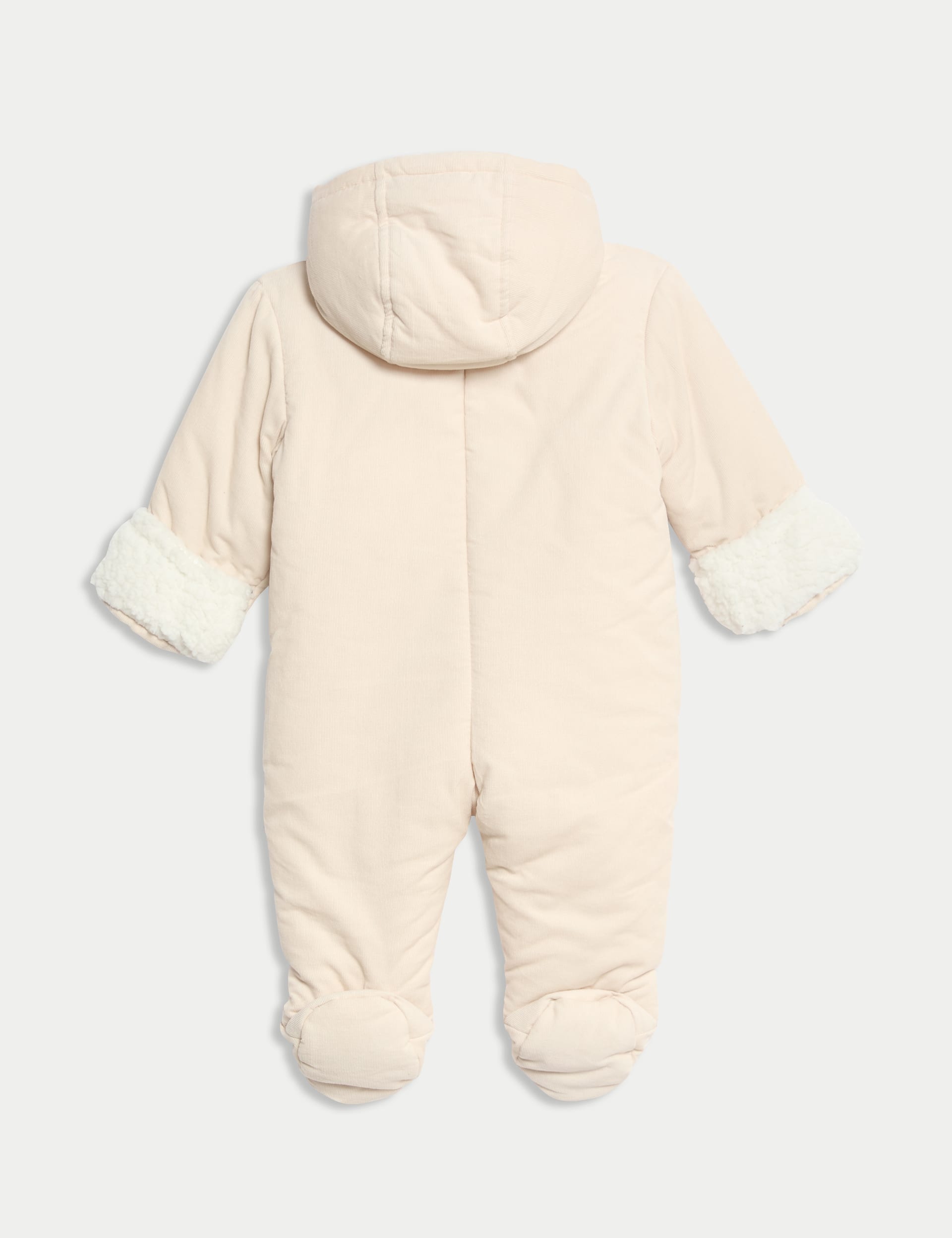 M&S Collection Boys Cord Pramsuit (7lbs-1 Yrs) - 0-3 M - Calico, Calico