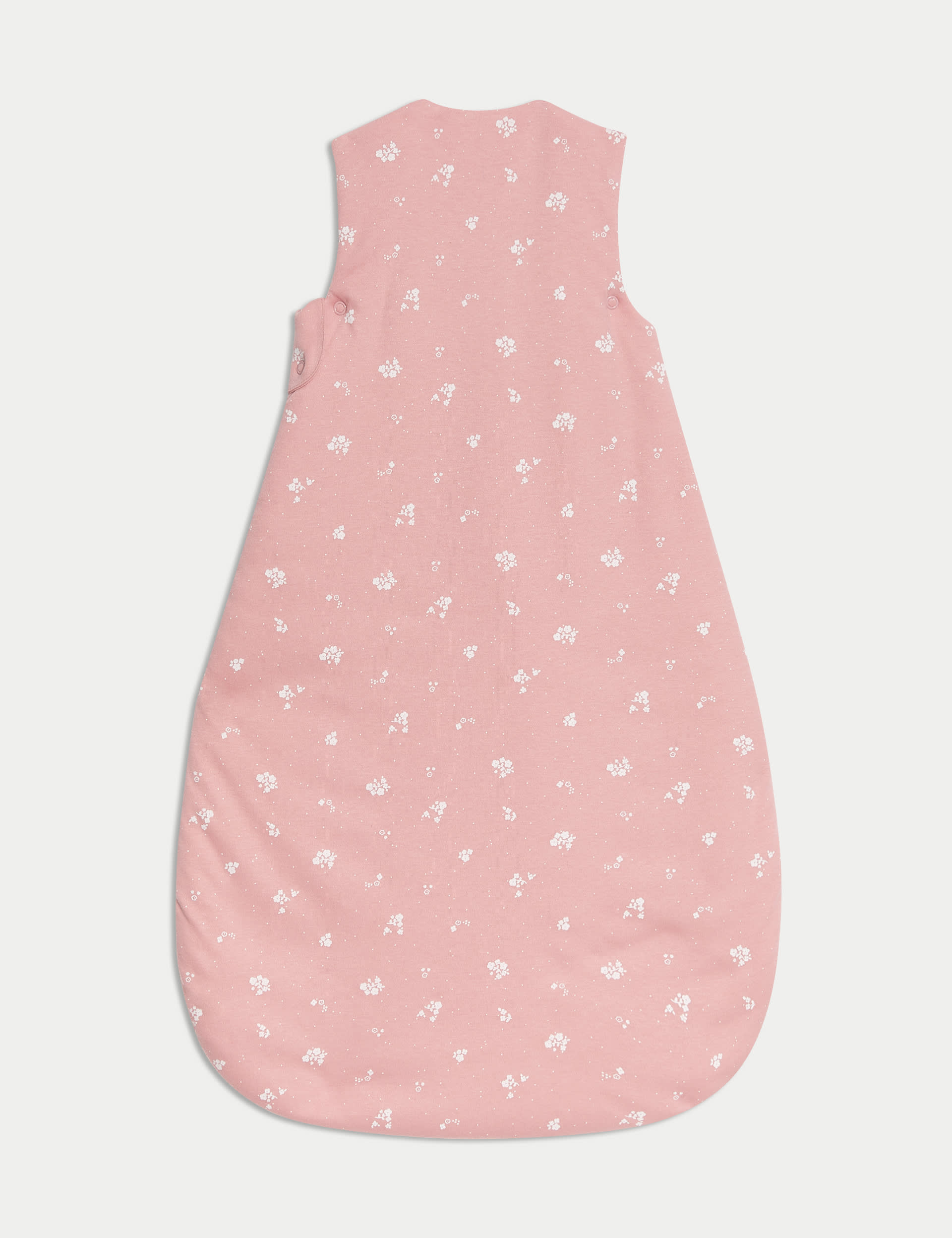 M&S Collection Girls Pure Cotton Floral 2.5 Tog Sleeping Bag (0-36 Mths) - 18-36 - Pink Mix, Pink Mi