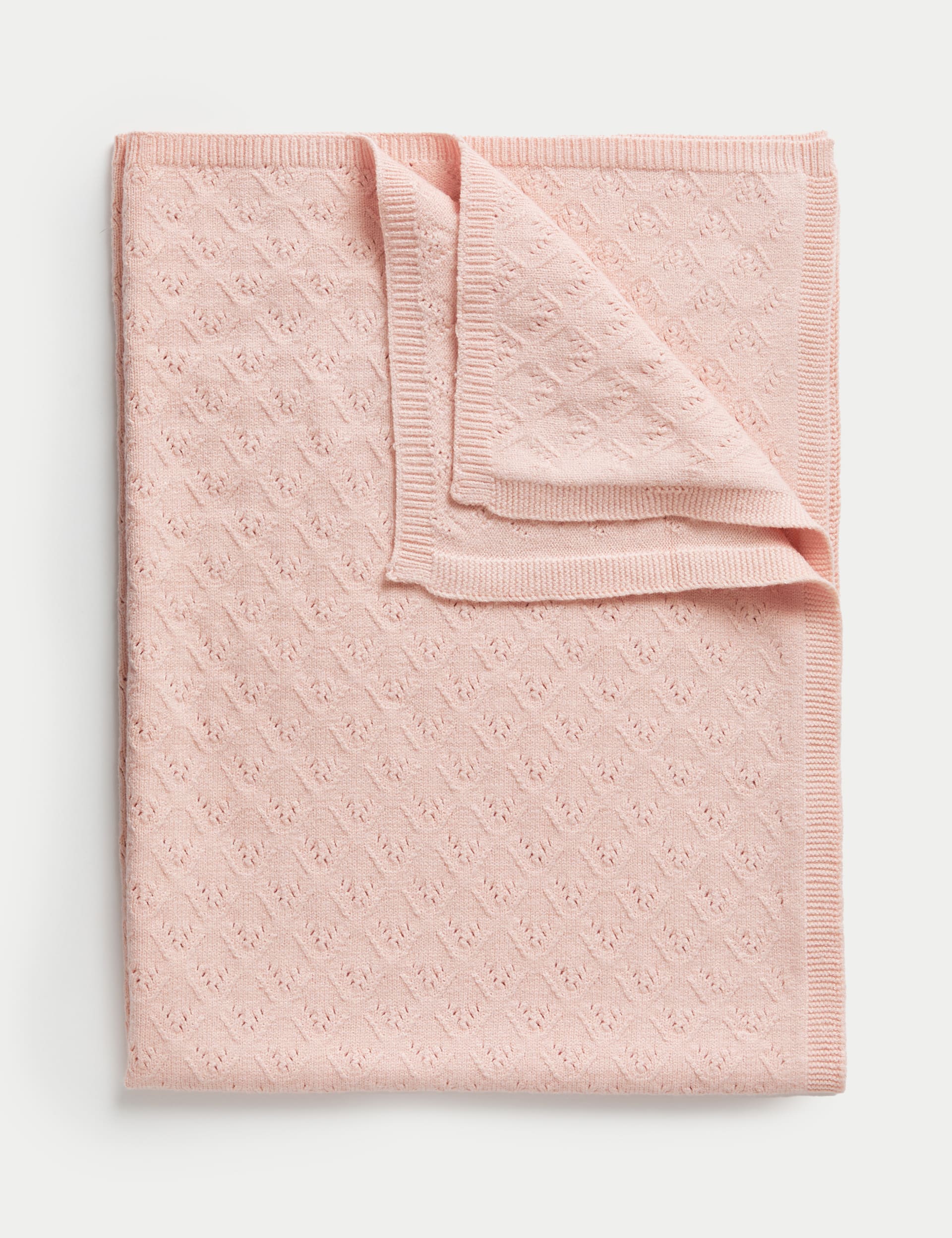 M&S Collection Girls Knitted Shawl - Rose, Rose