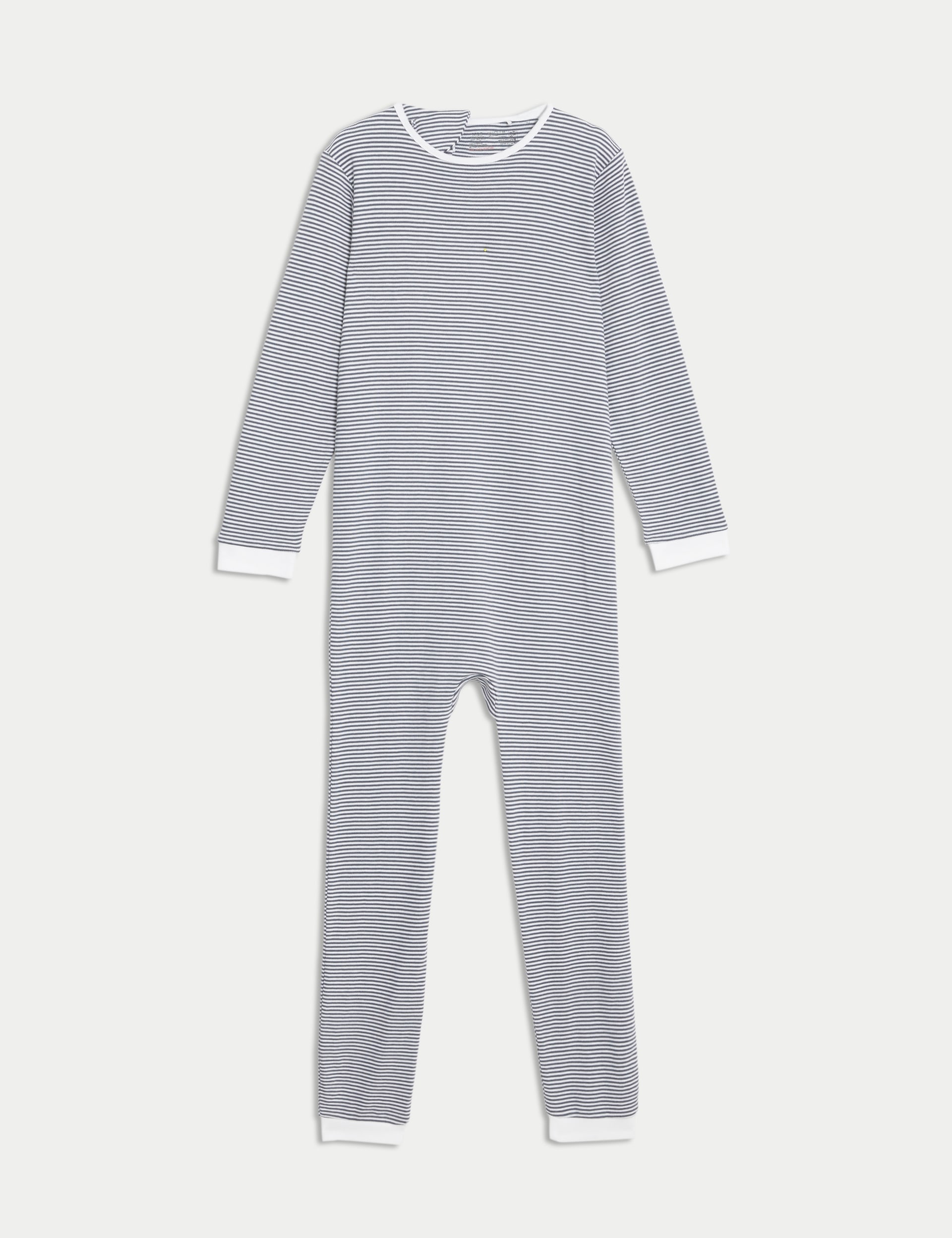 M&S Collection 2 Pack Pure Cotton Back Opening Adaptive Sleepsuits (3-16 Yrs) - 15-16 - Pewter, Pewt