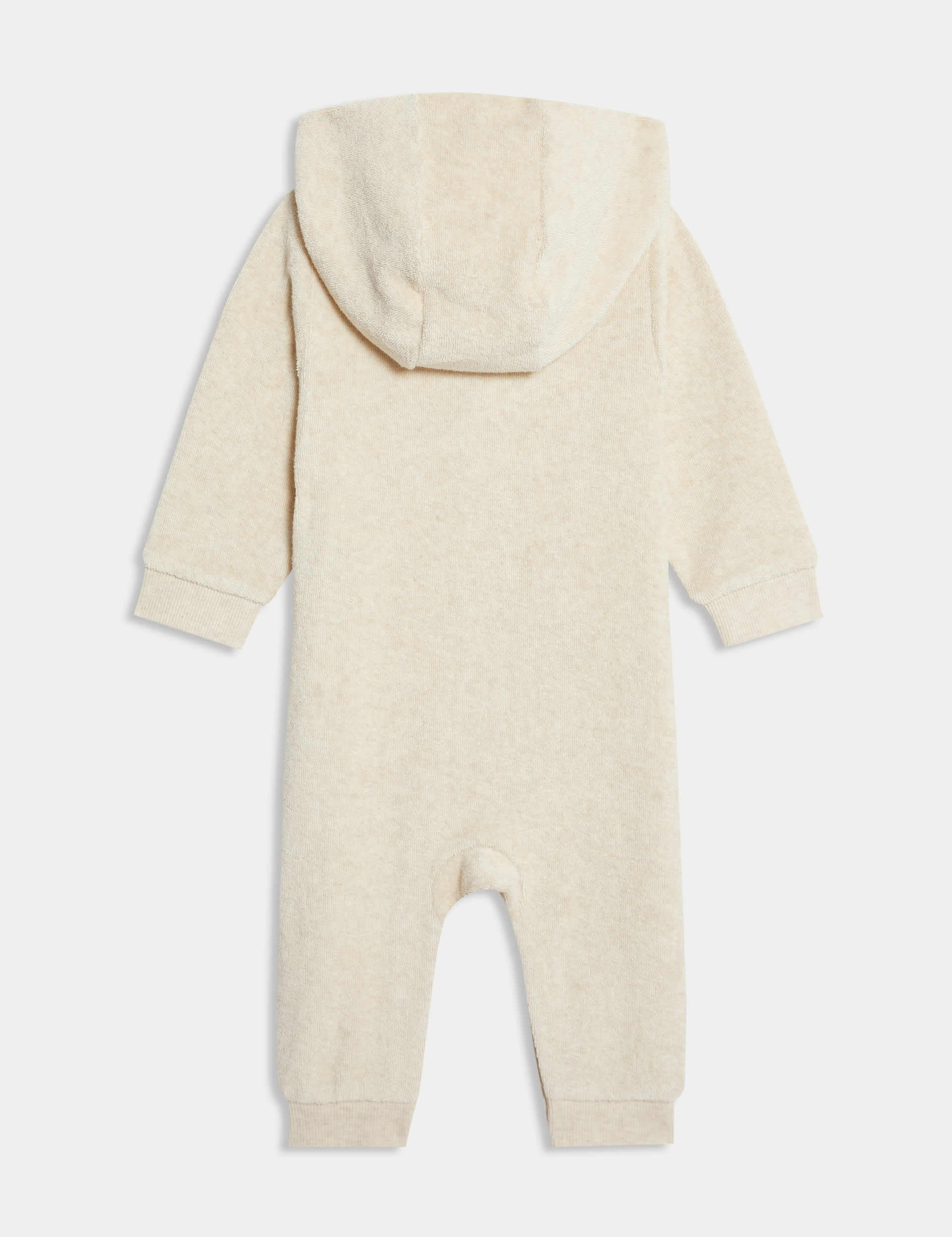 M&S Collection Pure Cotton Towelling All in One (0-12 Mths) - 0-3 M - Latte, Latte