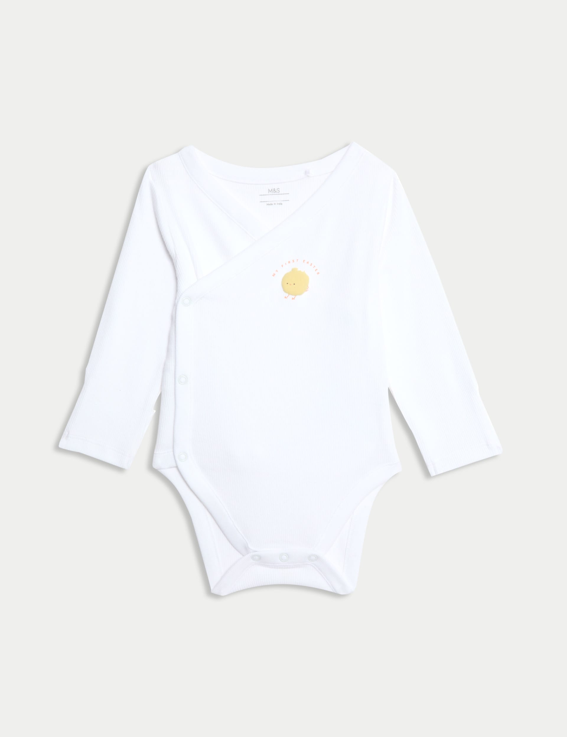 M&S Collection 3pc Cotton Rich Bodysuit and Legging Outfit (0-12 Mths) - 3-6 M - Yellow Mix, Yellow 