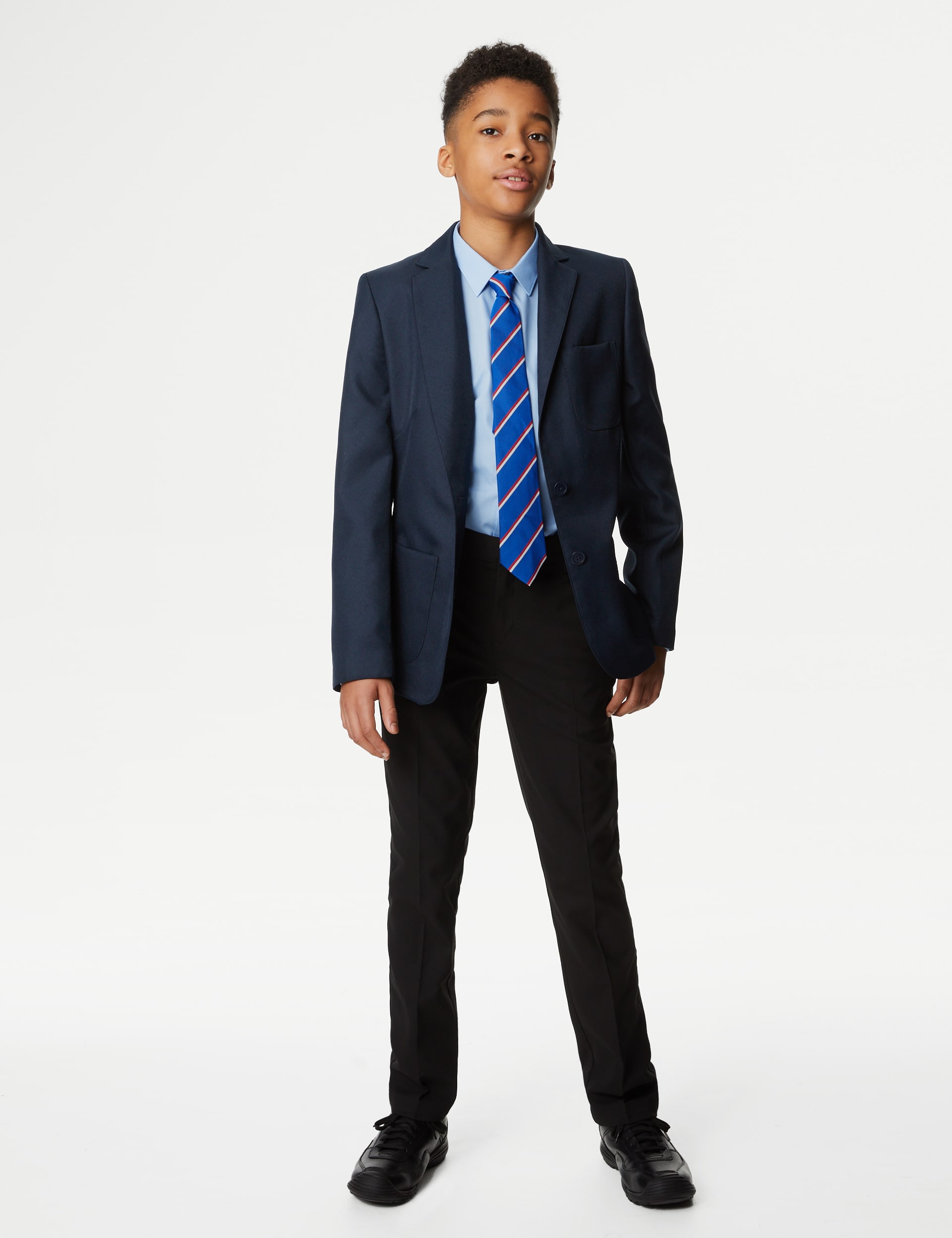 M&S Collection Schoolboyss' Regular Fit Blazer (3-16 Yrs) - 5yREG - Navy, Navy