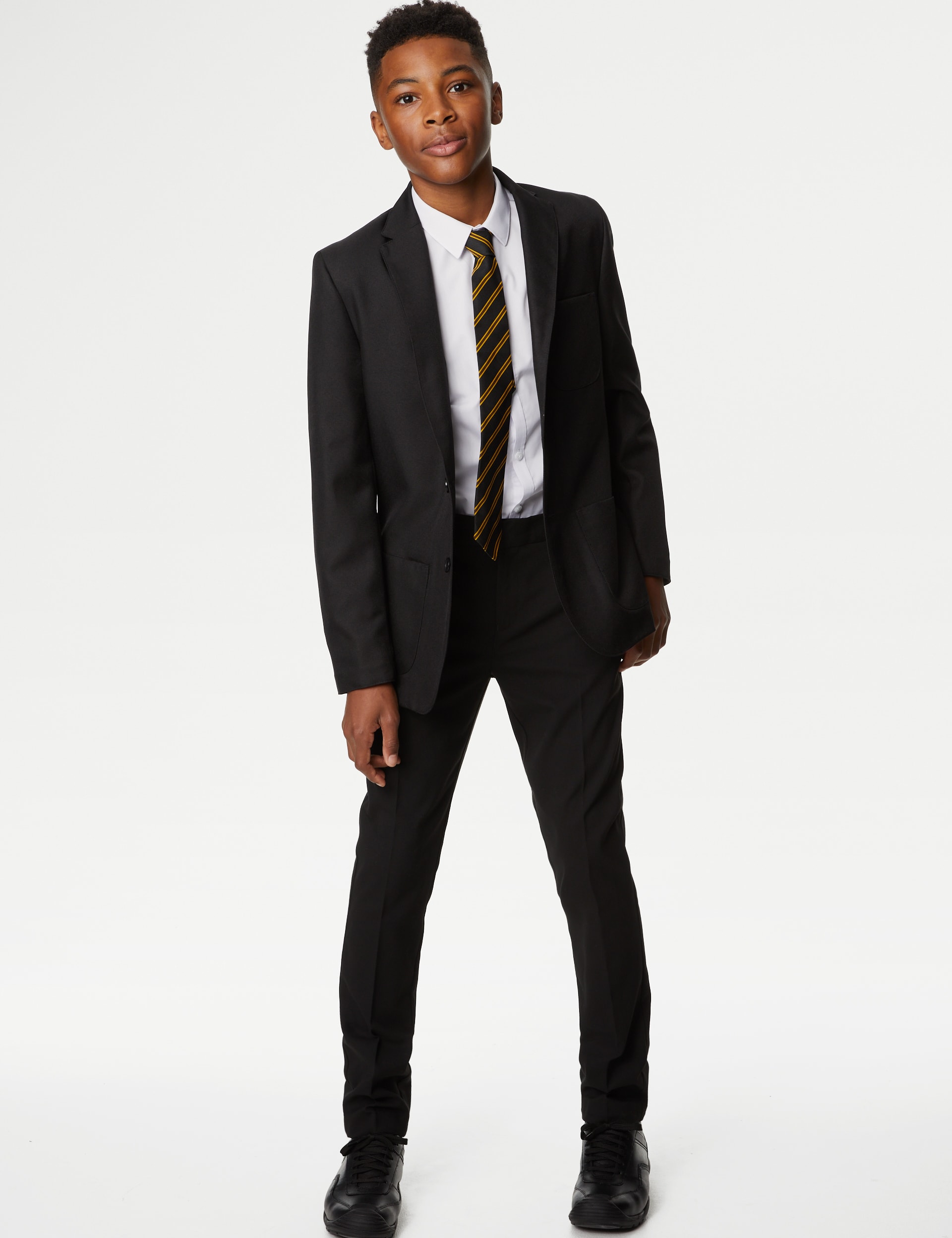 M&S Collection Schoolboyss' Regular Fit Blazer (3-16 Yrs) - 11yREG - Black, Black,Navy