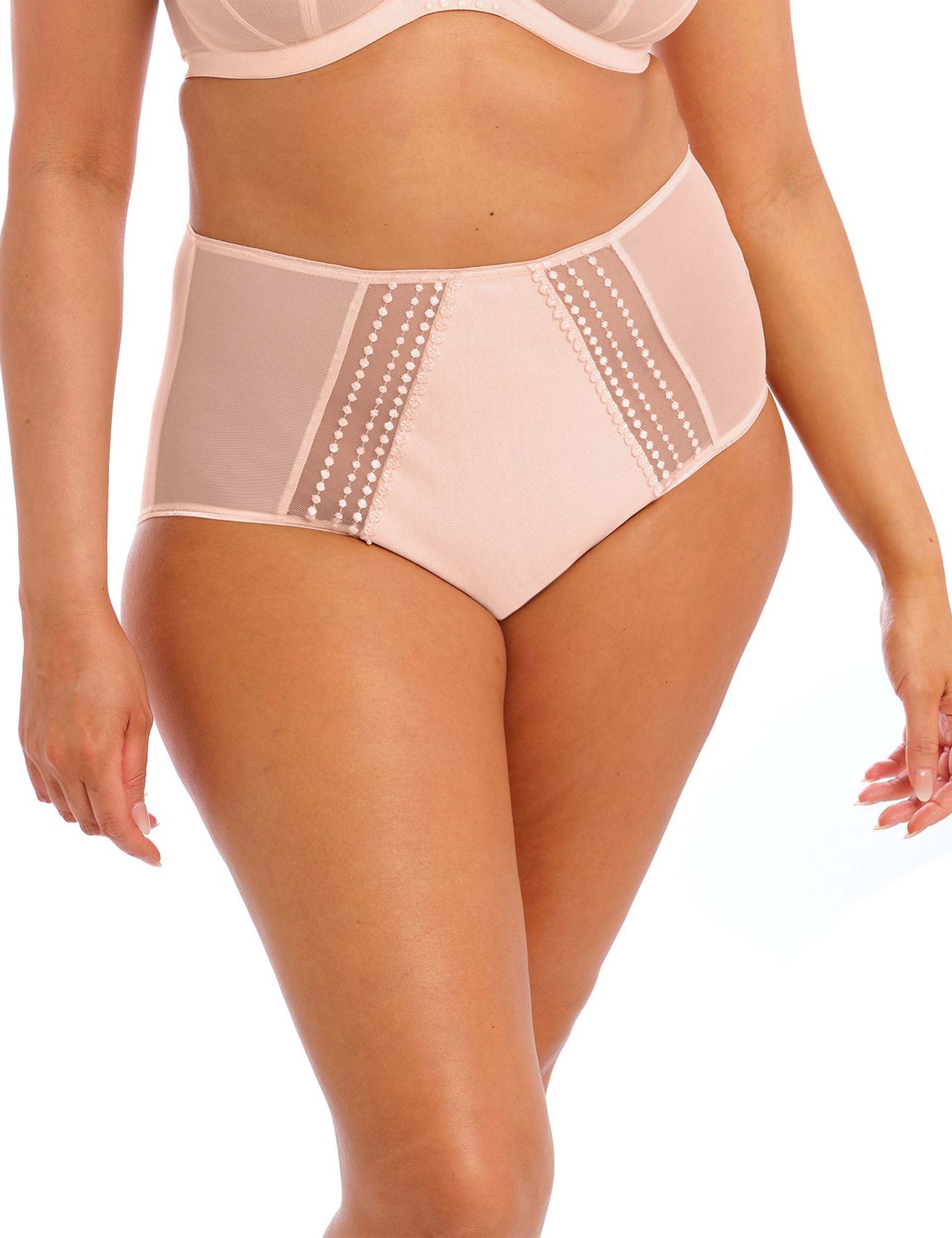 Elomi Women's Matilda Embroidered Full Briefs - 4XL - Blush, Blush