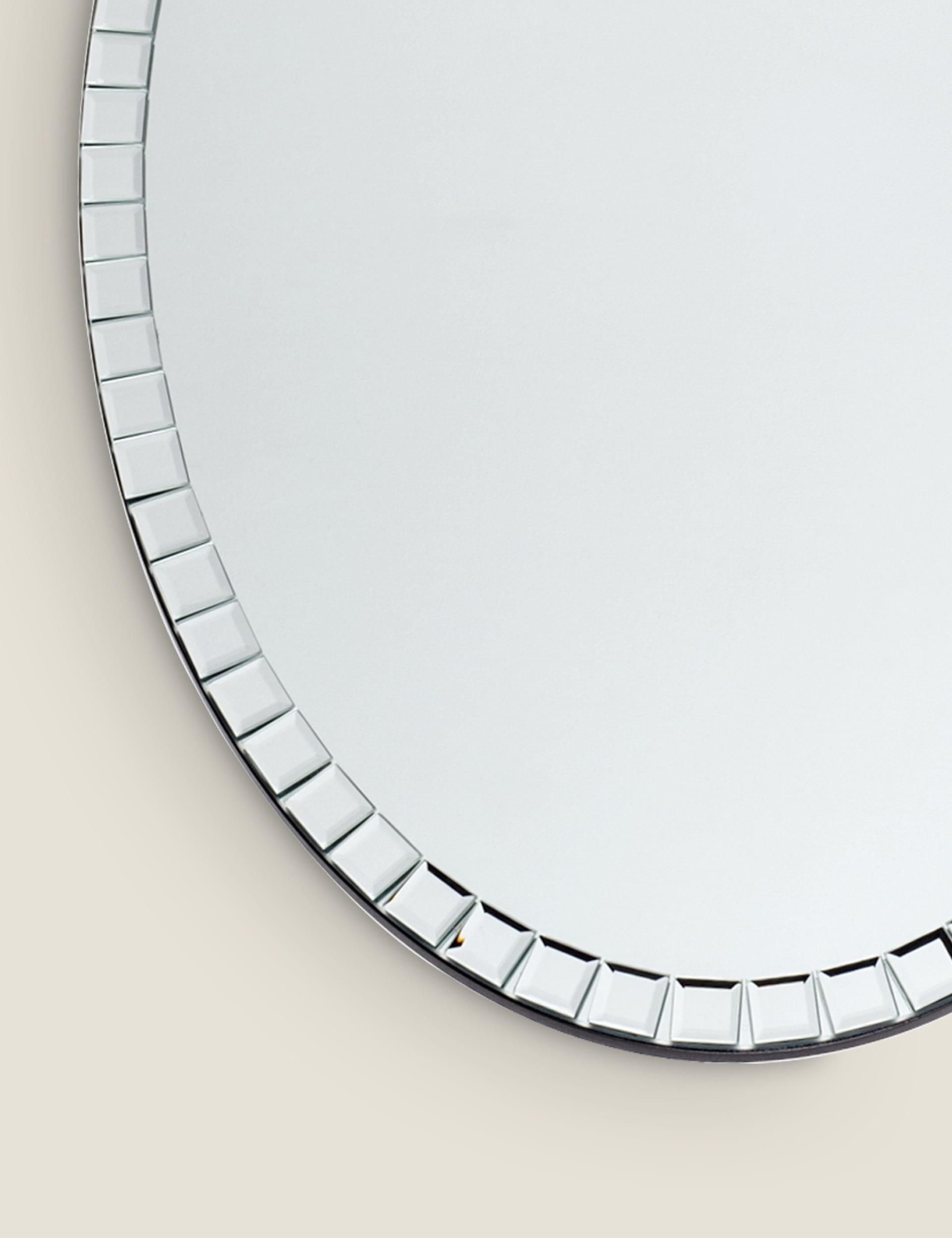 Laura Ashley Marcella Oval Wall Mirror - Silver, Silver