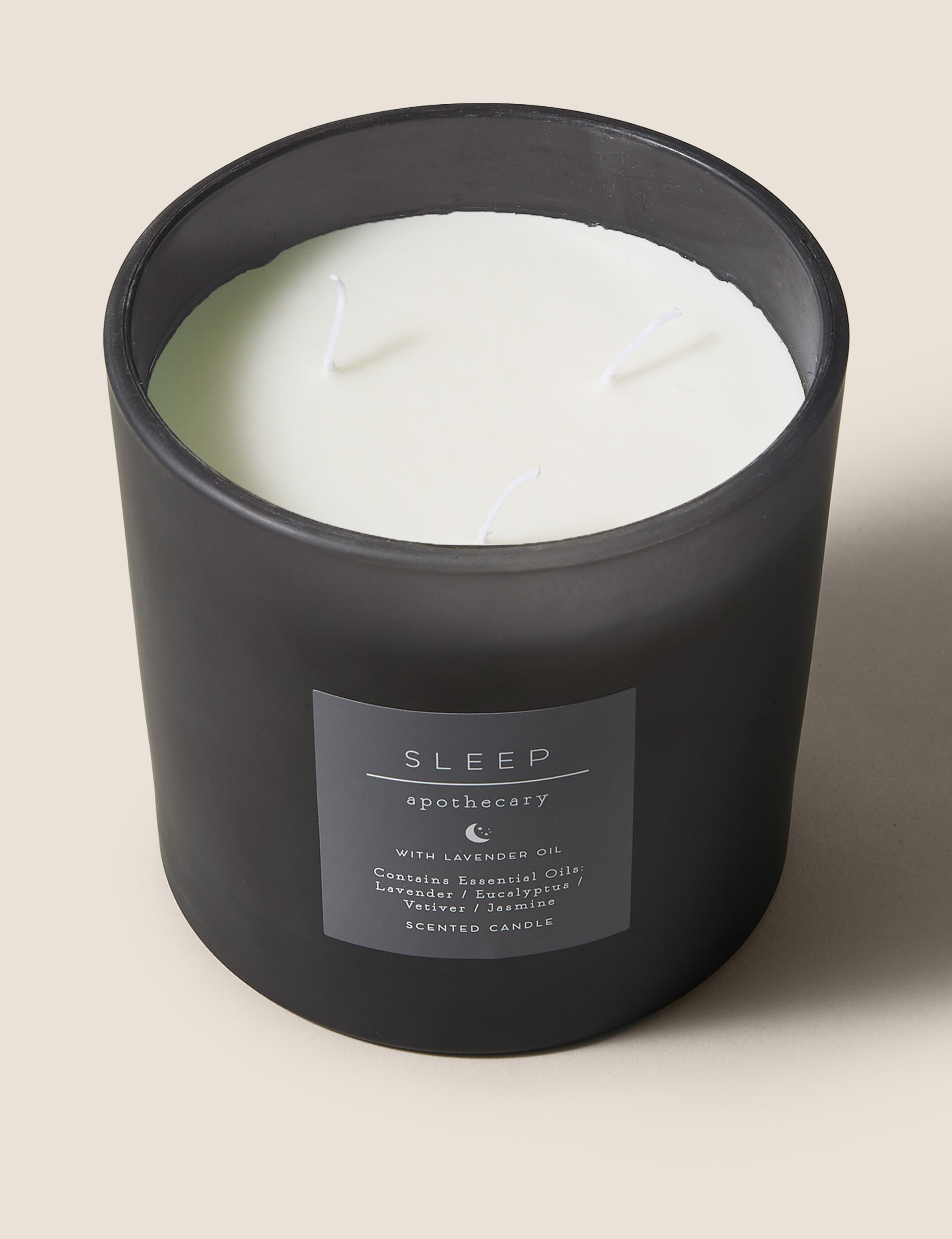 Apothecary Sleep 3 Wick Candle - Grey, Grey