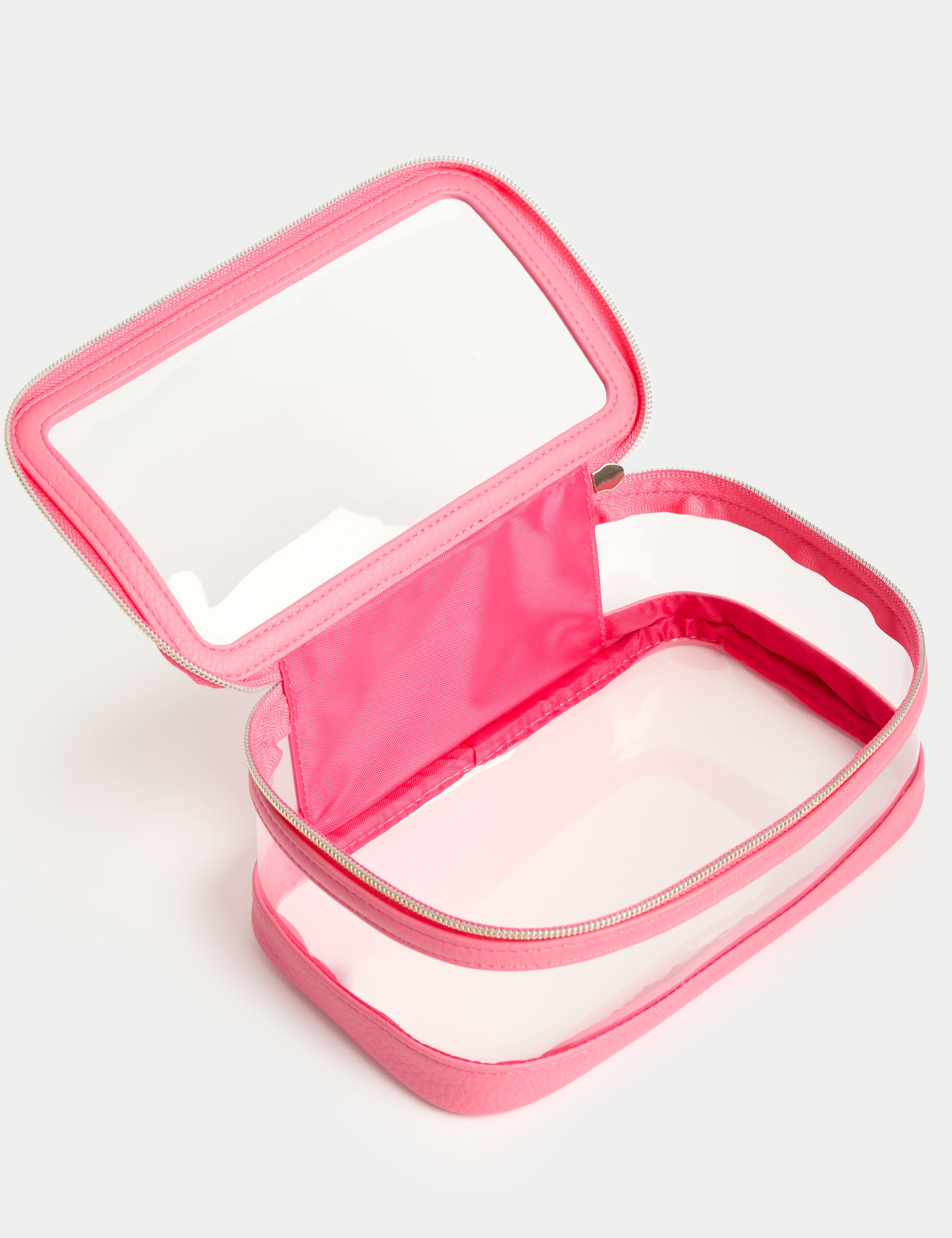 M&S Collection Women's Travel Wash Bag Duo - Bright Pink Mix, Bright Pink Mix