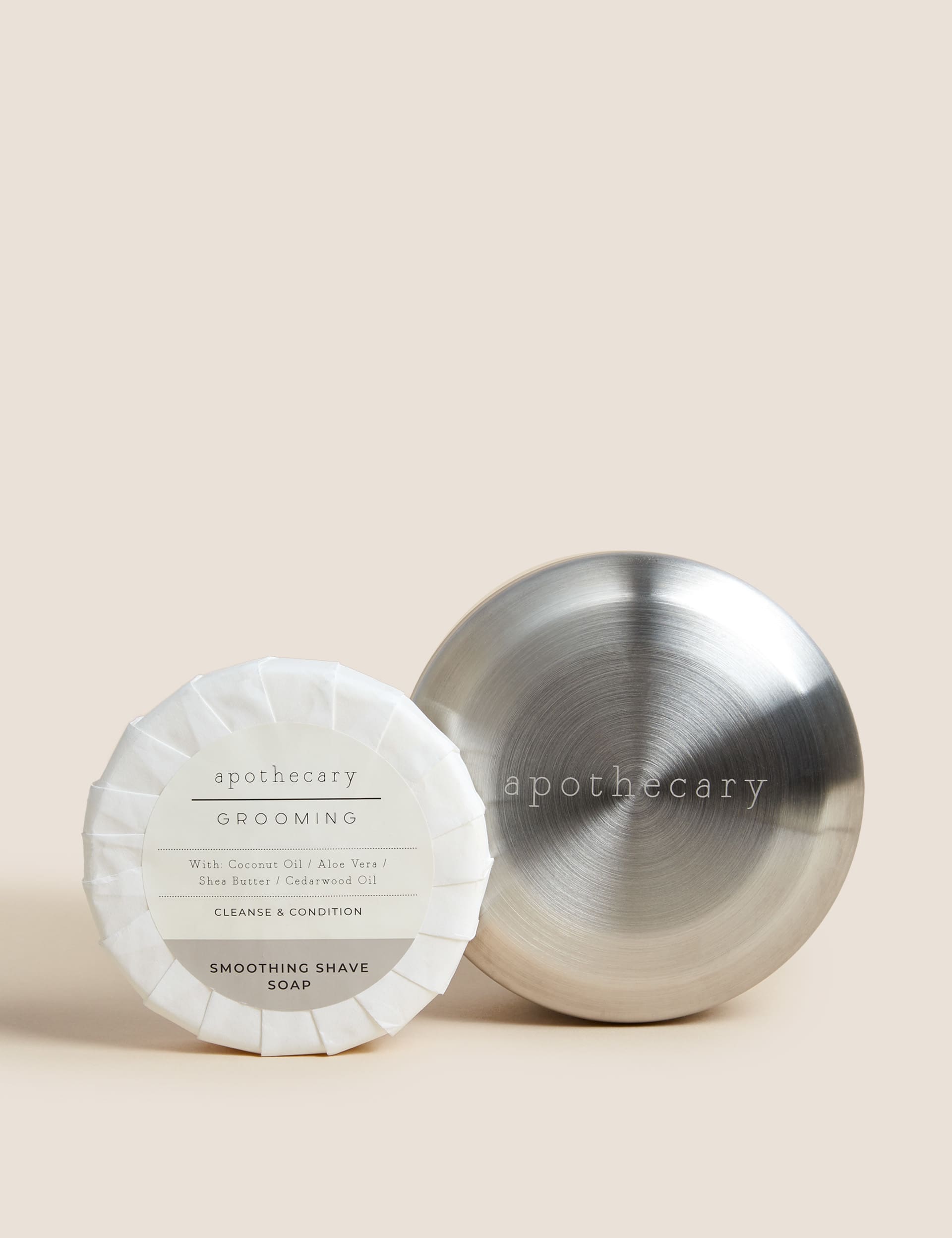 Apothecary Men's Grooming Shaving Soap & Bowl Set