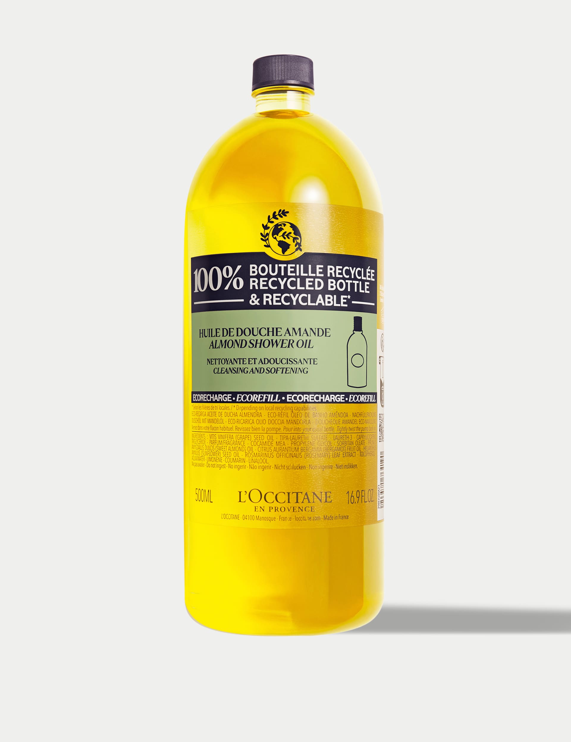 L'Occitane Almond Shower Oil Refill 500ml