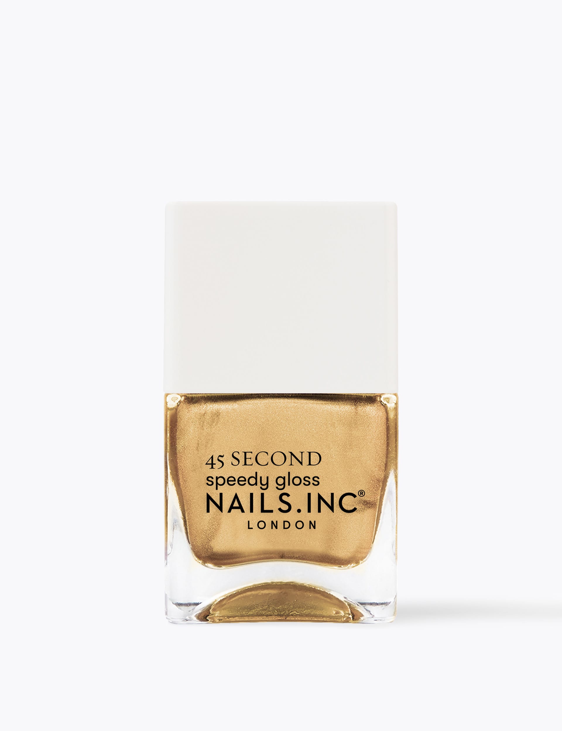 Nails Inc. 45 Second Speedy Gloss 14 ml - Gold, Mid Grey,Mauve,Peach,Gold,Black,Soft Pink,Raspberry,Purple,Orange,Light Pink