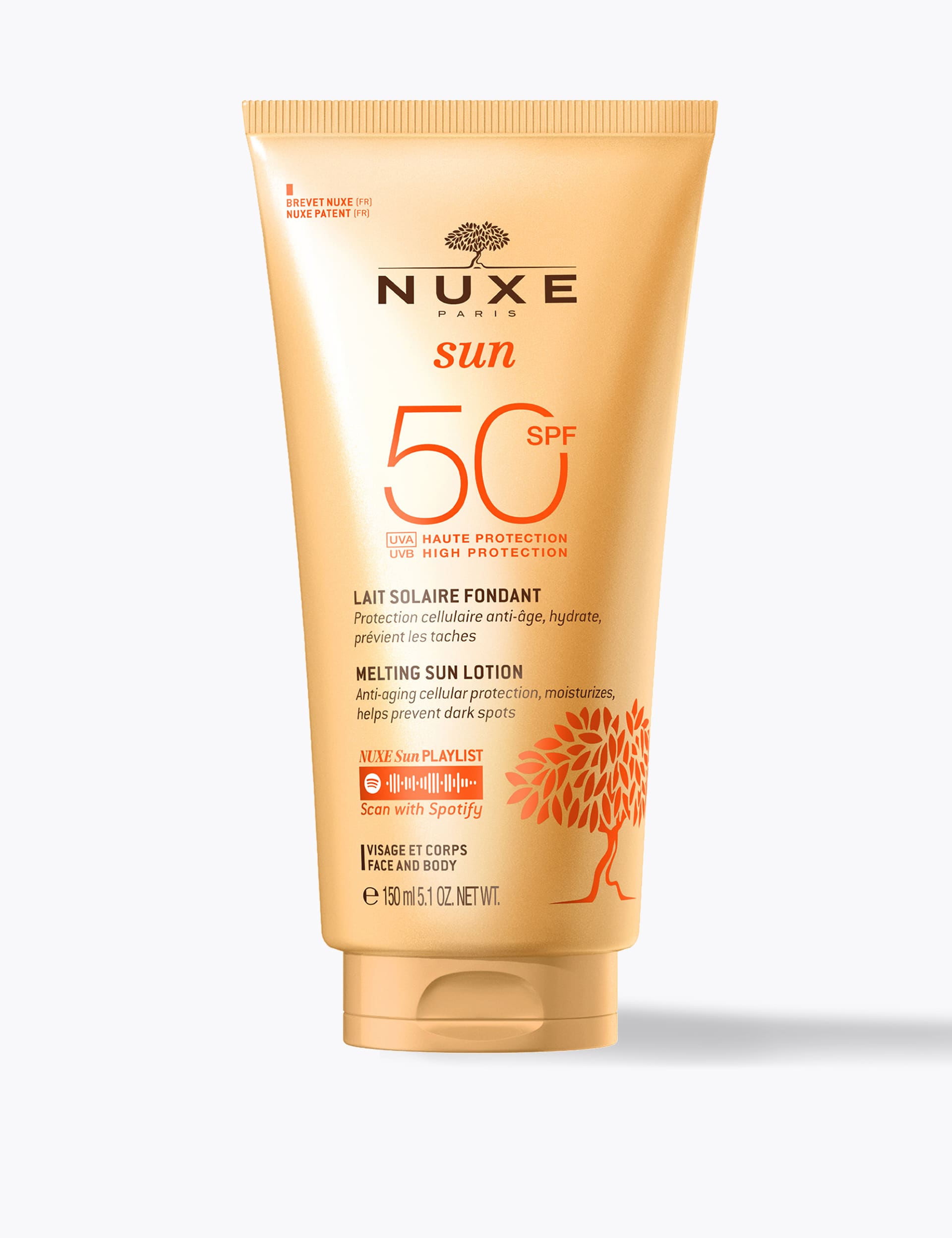 Nuxe Women's NUXE Sun Lotion SPF50 High Protection Face & Body 150ml