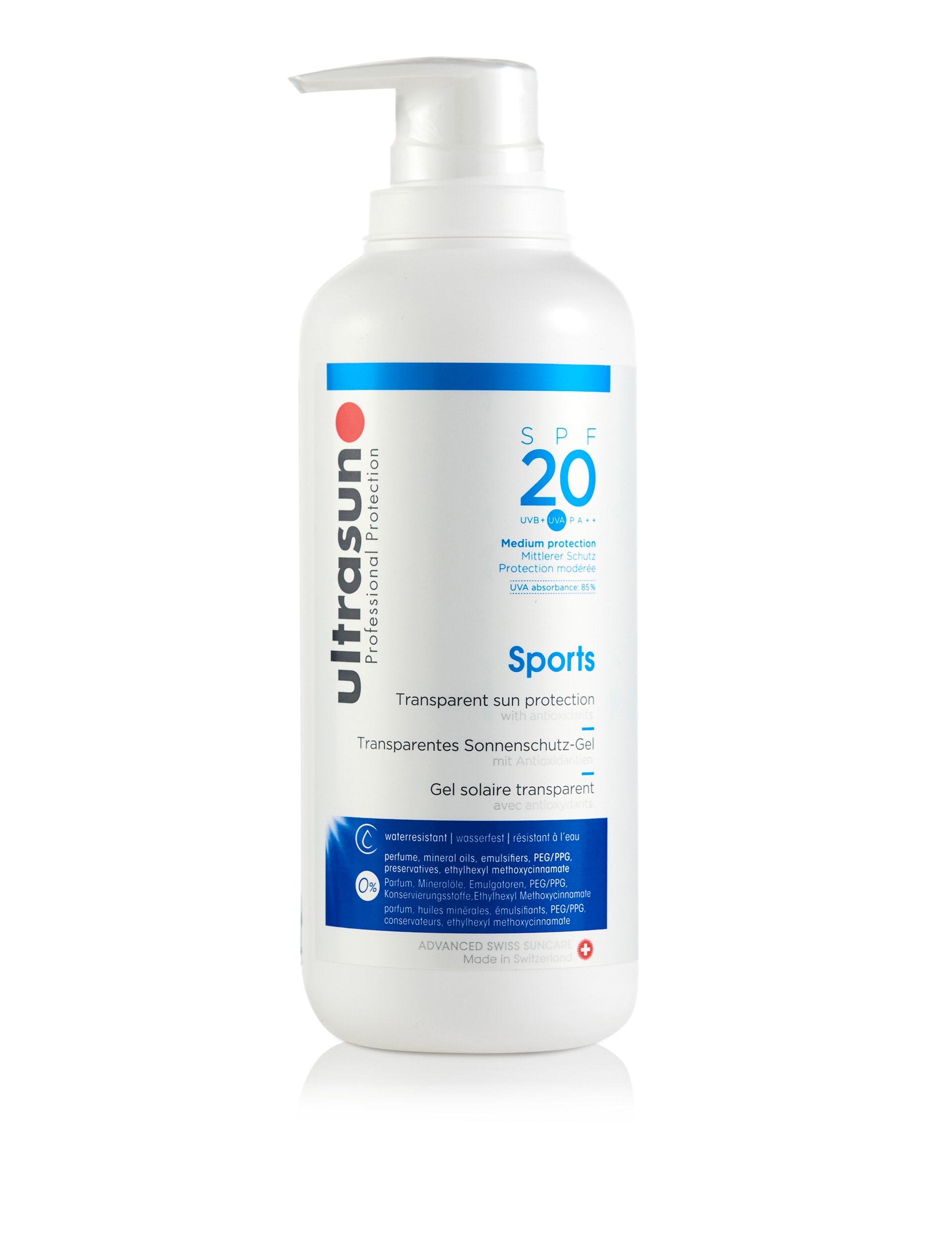 Ultrasun Sports Gel SPF 20 400ml