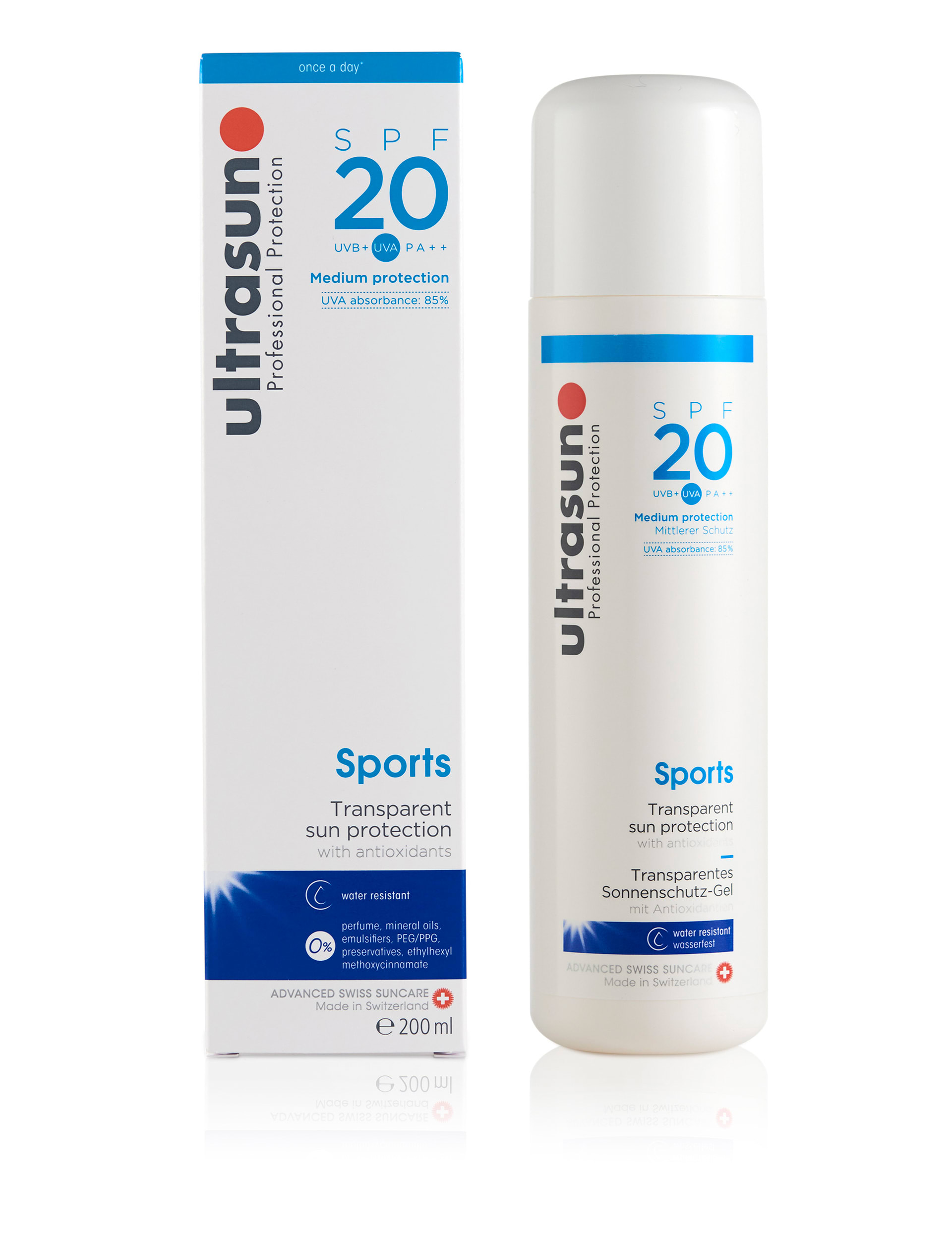 Ultrasun Sports Gel SPF 20 200ml