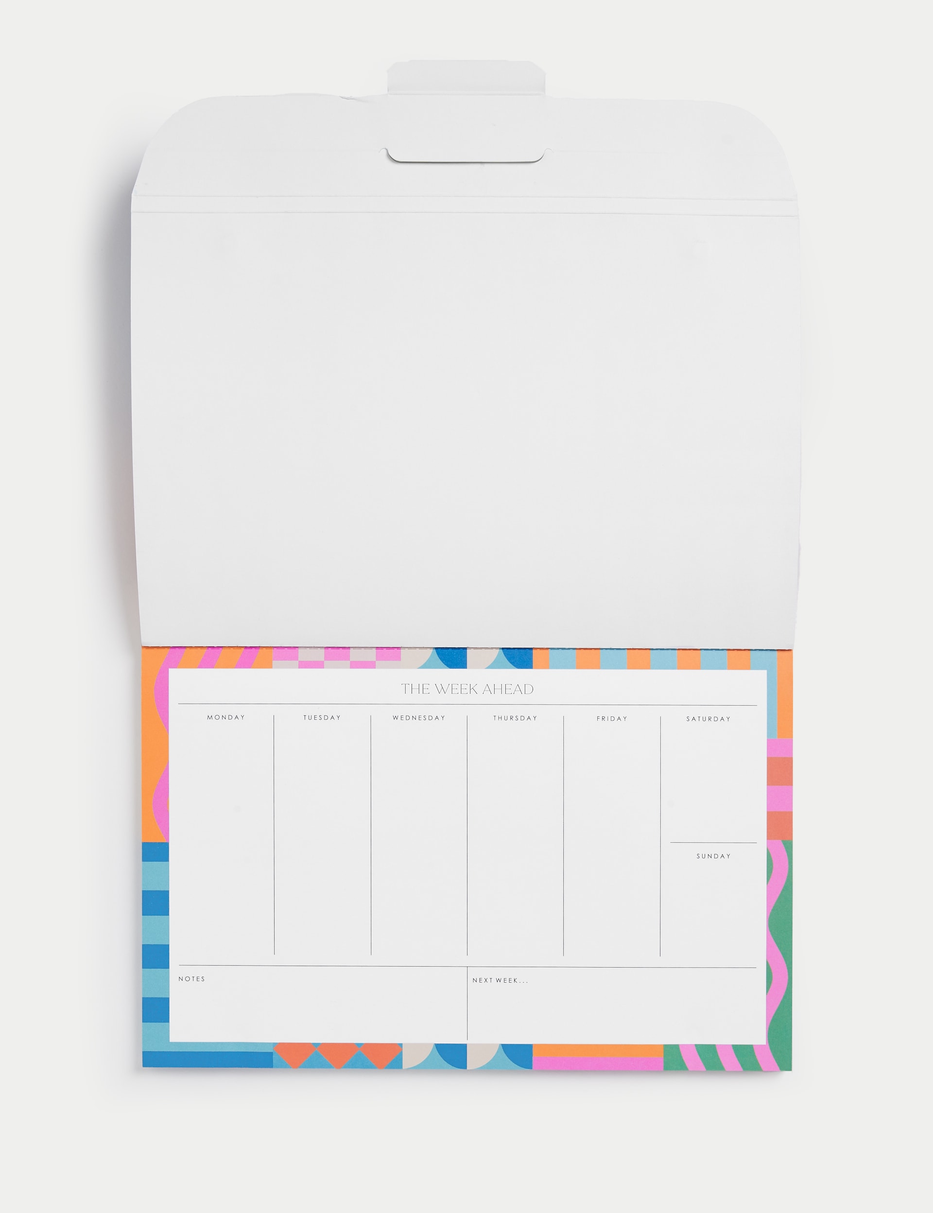 M&S Weekly Desk Planner - Abstract Design