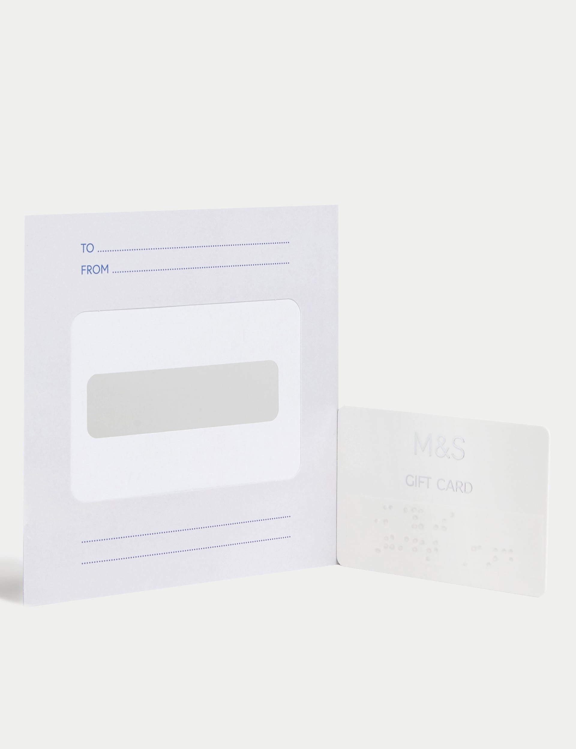 M&S Braille Birthday Gift Card