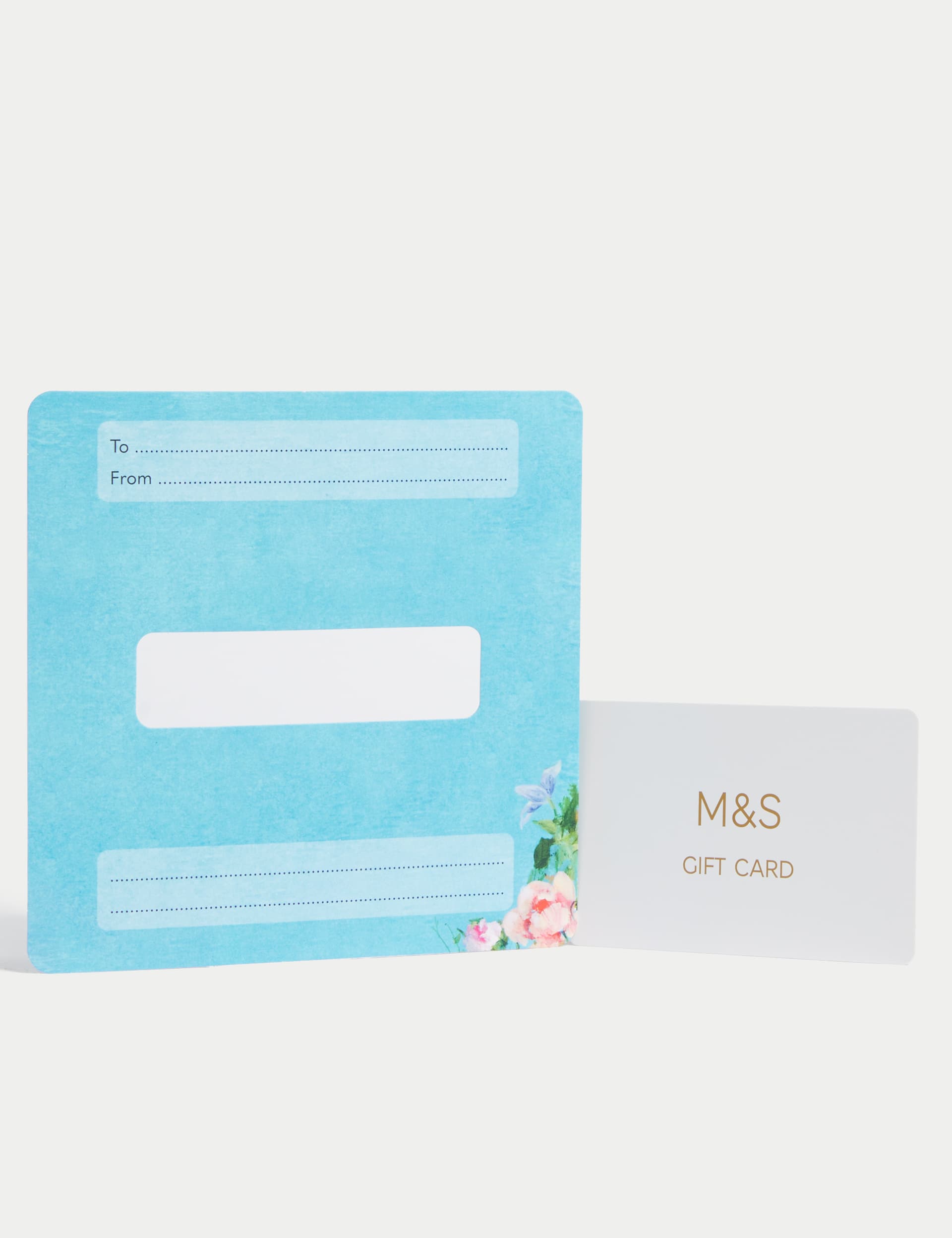 M&S Blue Floral Gift Card