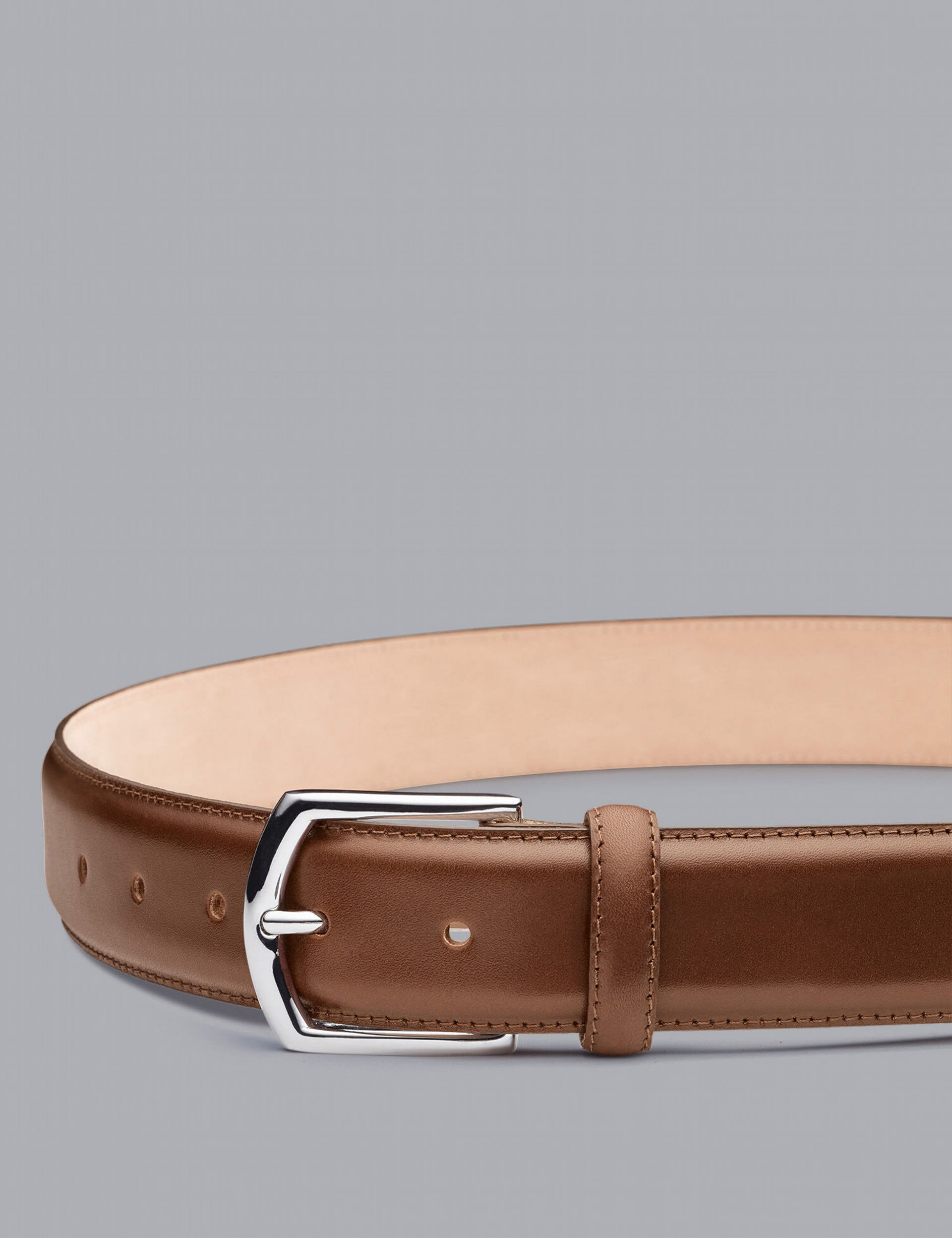 Charles Tyrwhitt Men's Leather Smart Belt - 34 - Tan, Tan