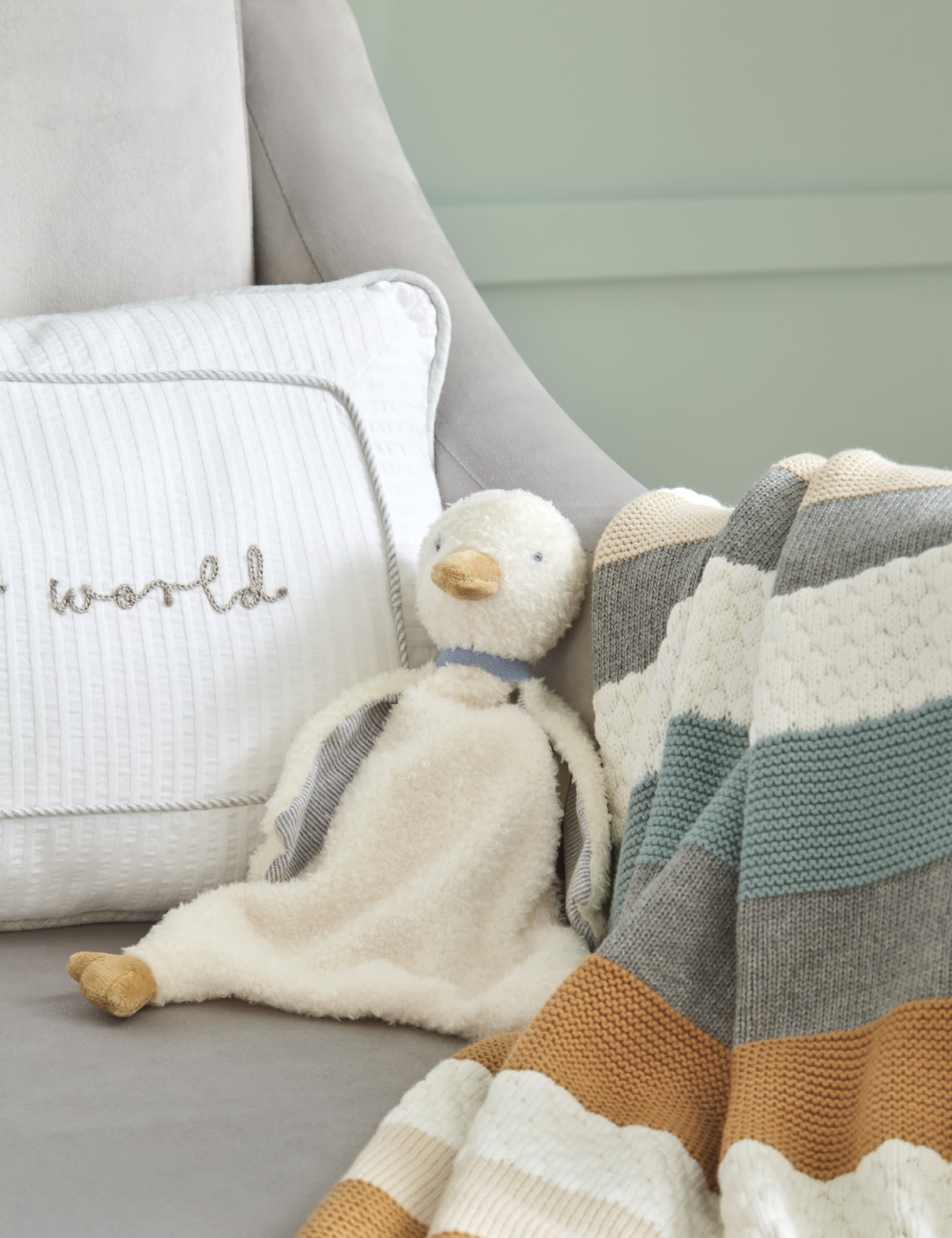 Mamas & Papas Welcome to the World Duck Comforter - Blue, Blue