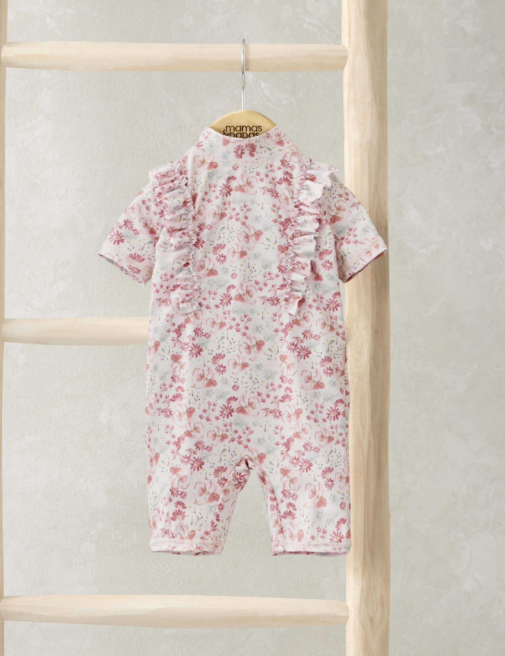 Mamas & Papas Girls Floral All In One (0-3 Yrs) - 6-9 M - Multi, Multi