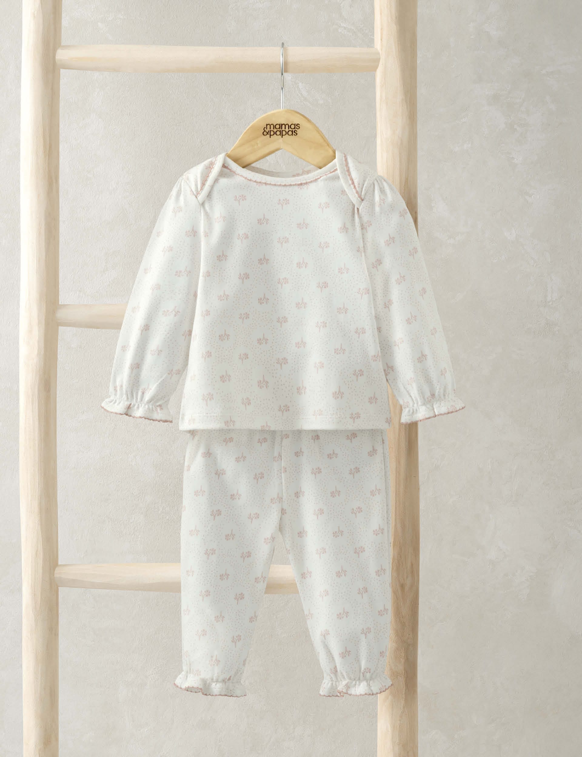 Mamas & Papas Girls Pure Cotton Daisy Pyjamas (3-36 Mths) - 12-18 - Multi, Multi