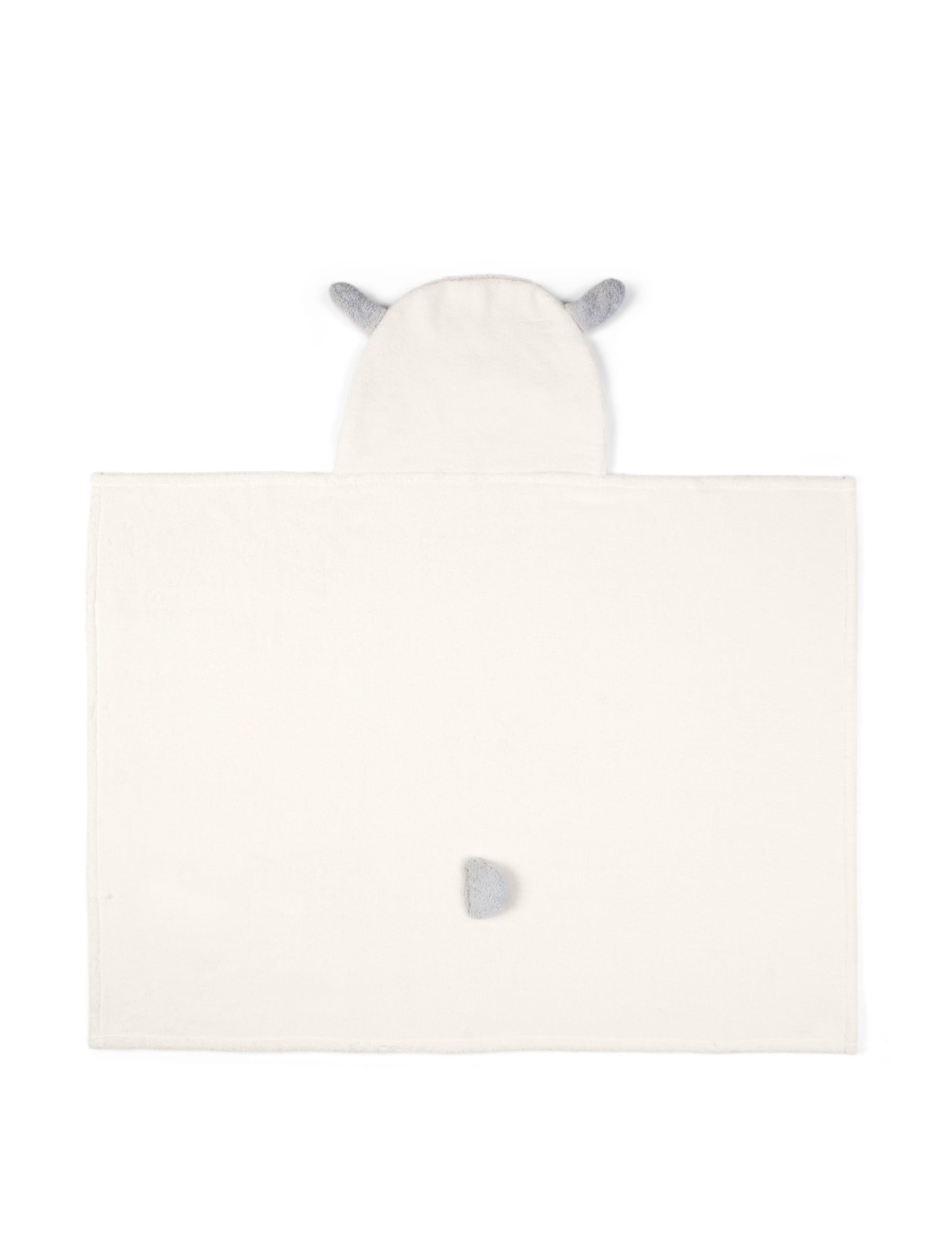 Mamas & Papas Hooded Lamb Baby Towel - White, White