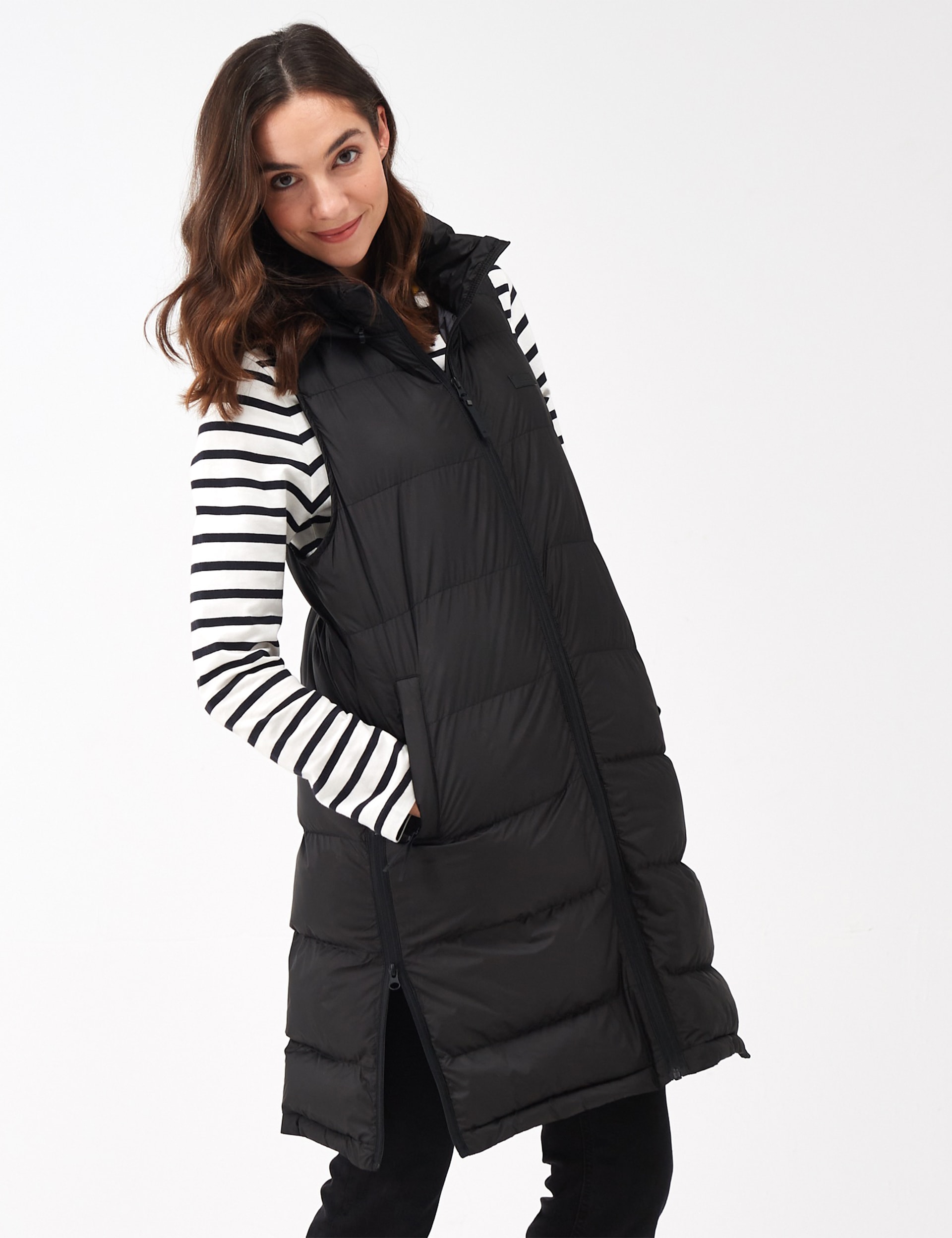 Regatta Women's Ganella Water-Repellent Longline Gilet - 10 - Black, Black