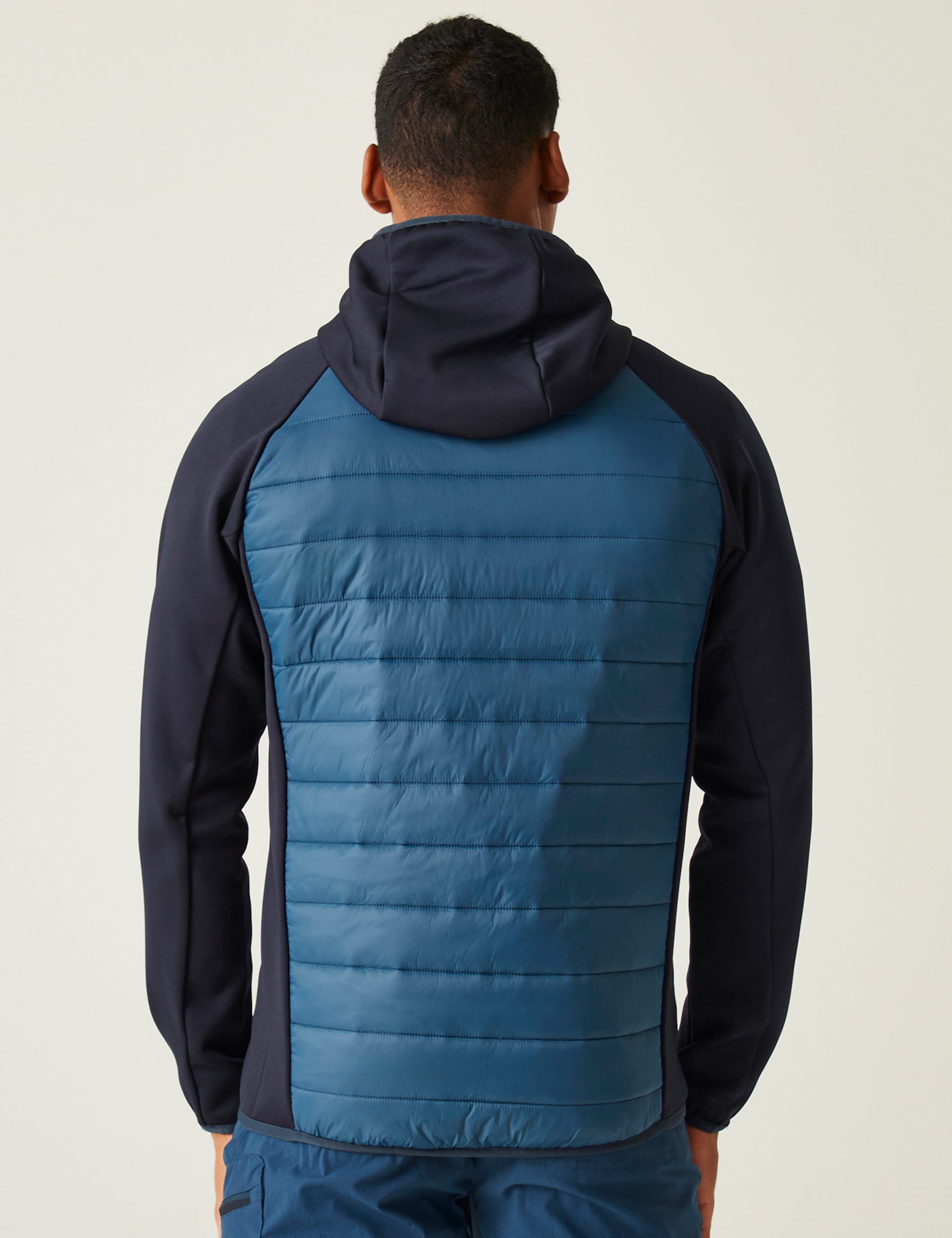 Regatta Men's Padded Hooded Jacket - L - Blue, Blue