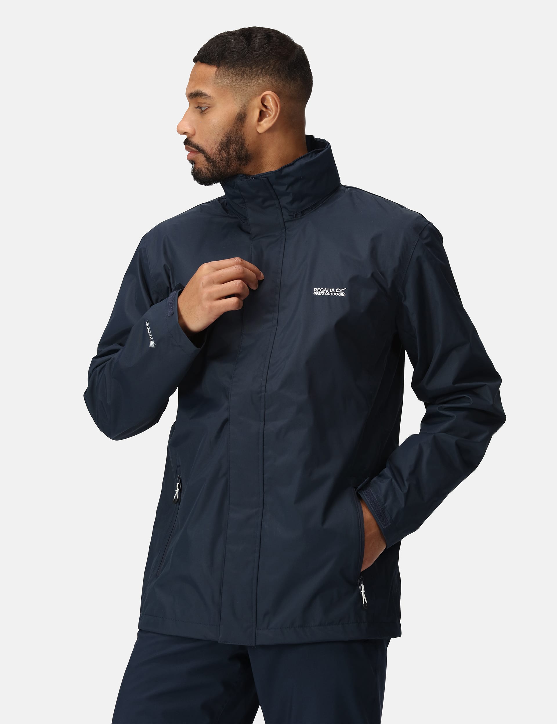 Regatta Men's Matt Waterproof Anorak - L - Black, Black