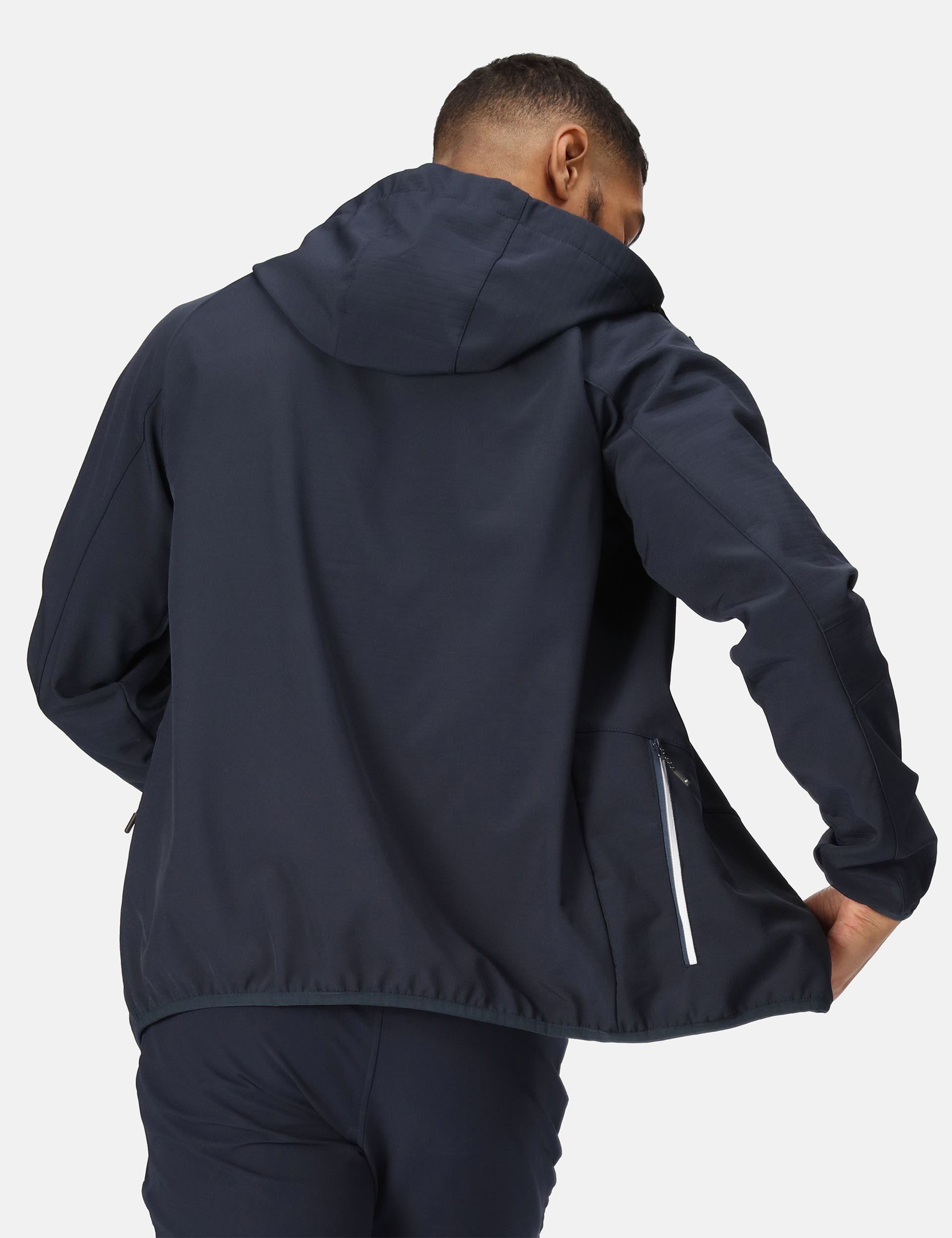 Regatta Men's Arec III Water-Repellent Anorak - S - Dark Blue, Dark Blue,Grey Mix