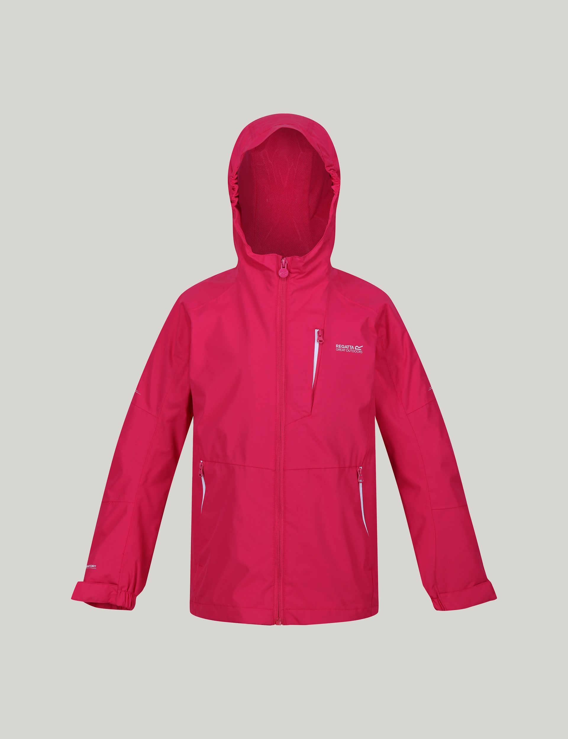 Regatta Girls Junior Calderdale II Hooded Jacket (3-14 Yrs) - 13Y - Pink, Pink