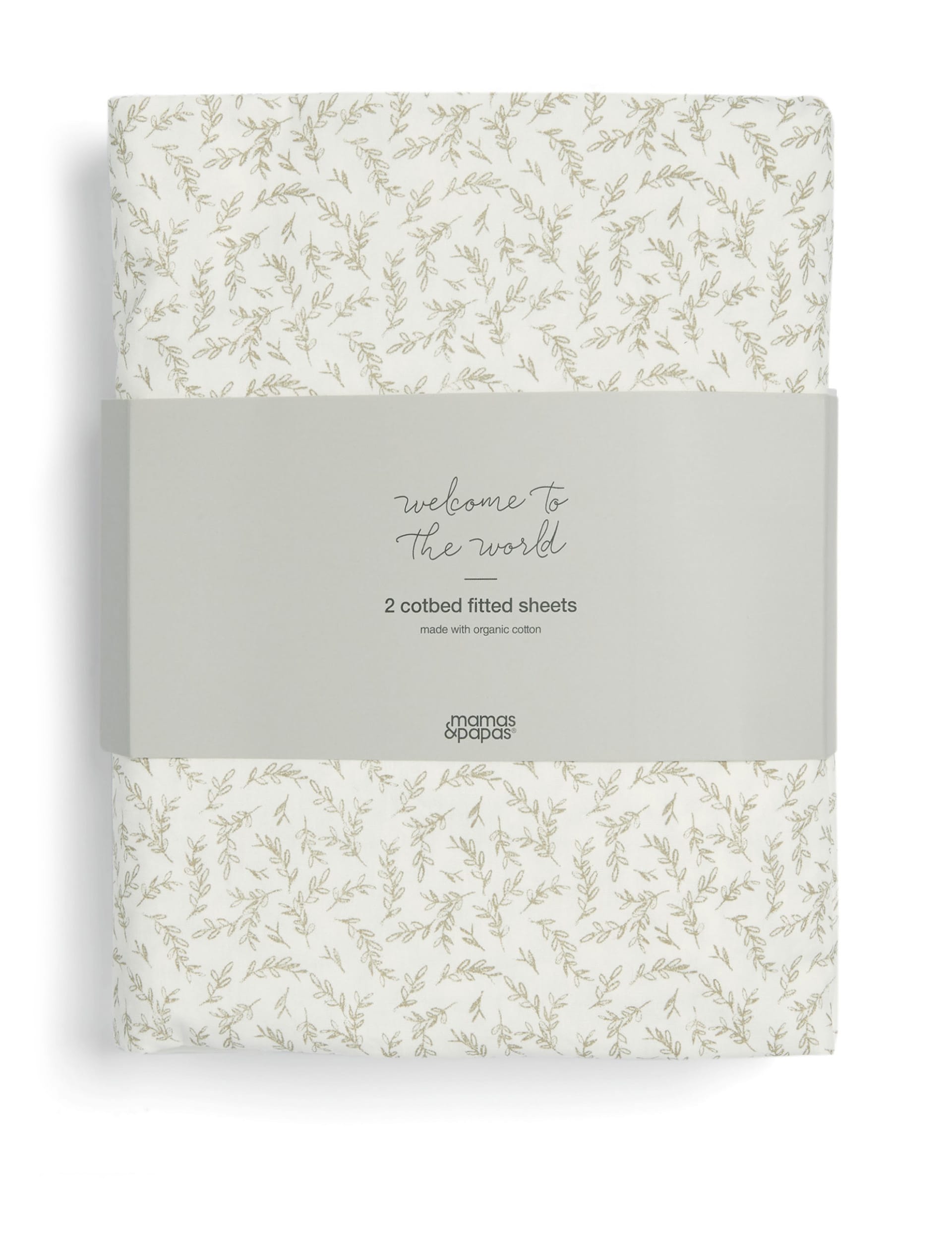 Mamas & Papas Welcome To The World Cotbed Fitted Sheet - Multi, Multi