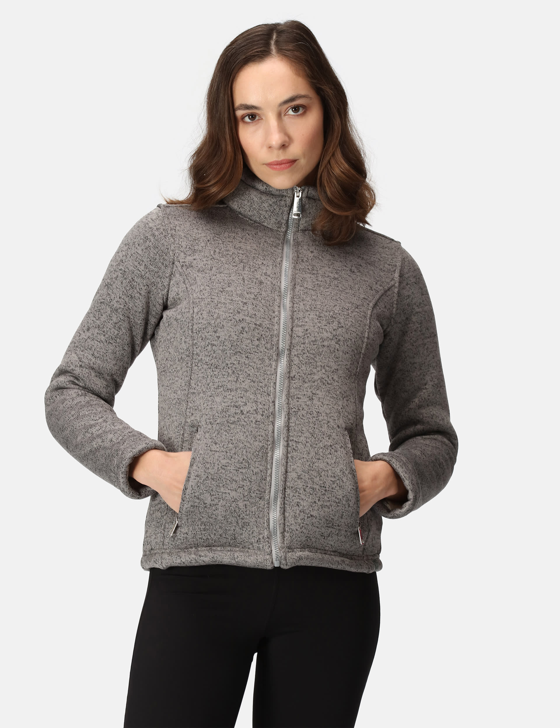 Regatta Women's Razia II Funnel Neck Fleece - 10 - Black, Black,Grey,Light Pink