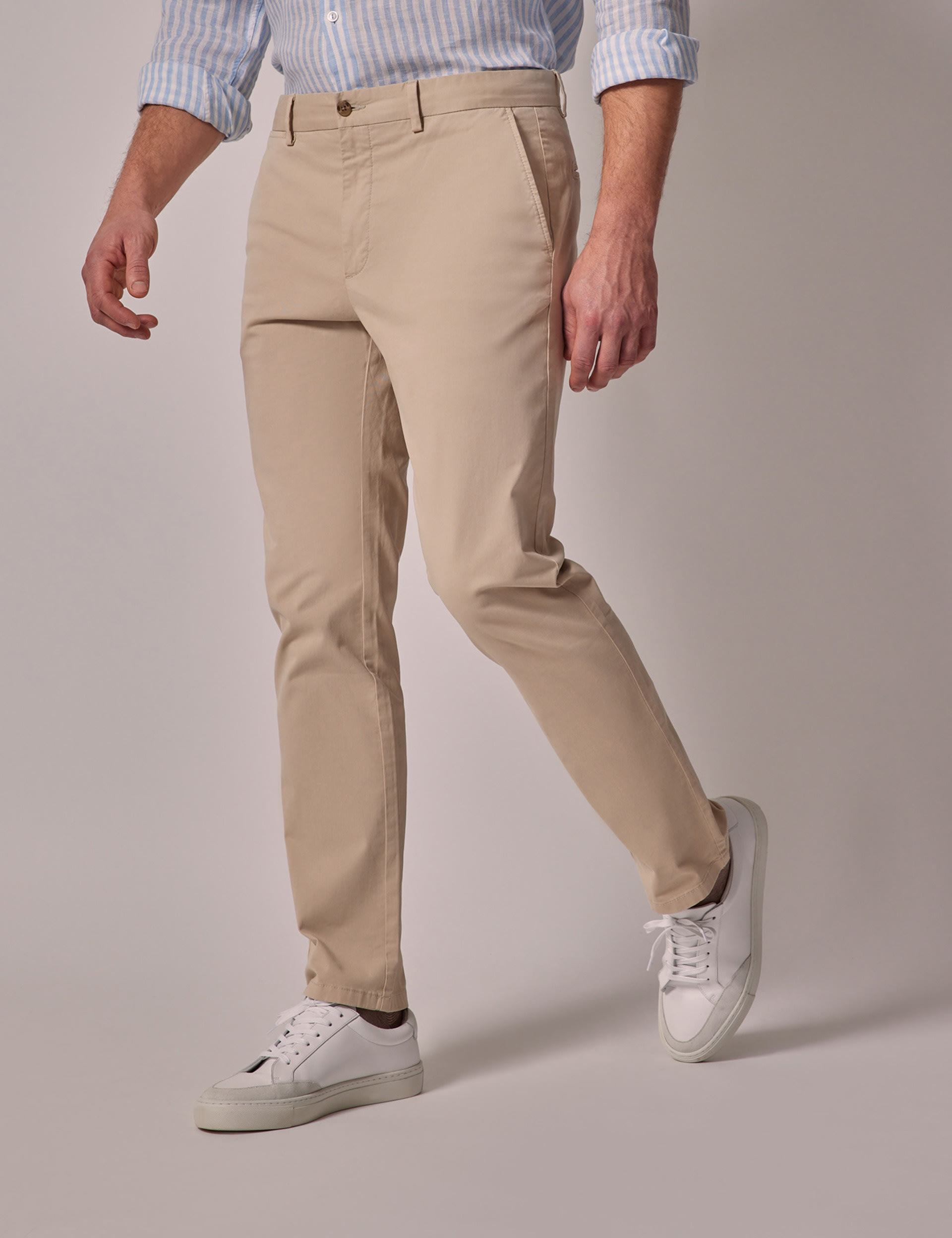 Hawes & Curtis Men's Stretch Chinos - 36/31 - Beige, Navy,Beige,Olive