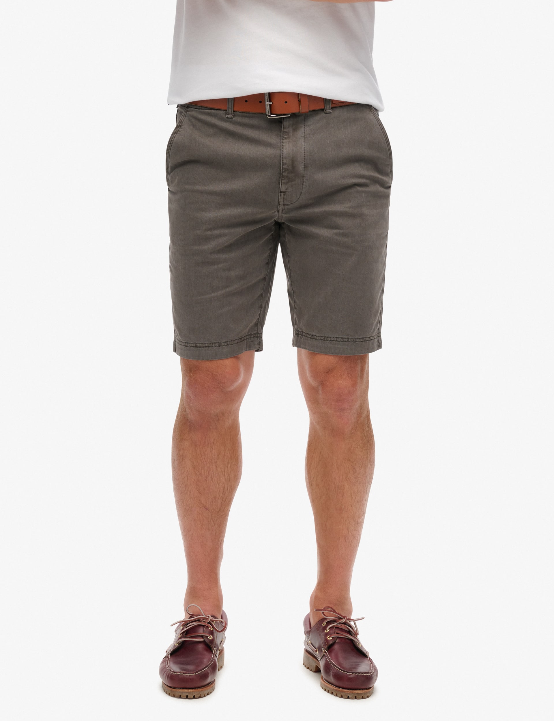 Superdry Men's Cotton Rich Chino Shorts - 32REG - Dark Grey, Blue,Beige,Dark Grey