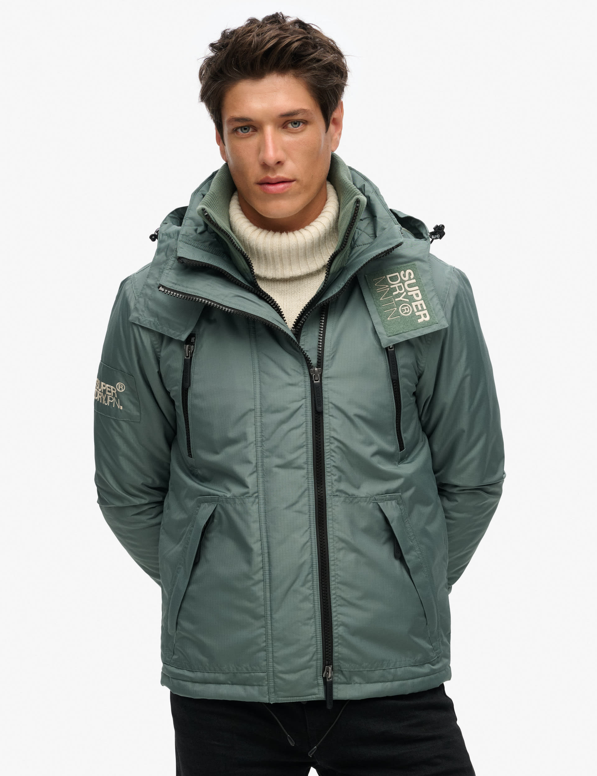 Superdry Men's Hooded Anorak - XXL - Green, Green