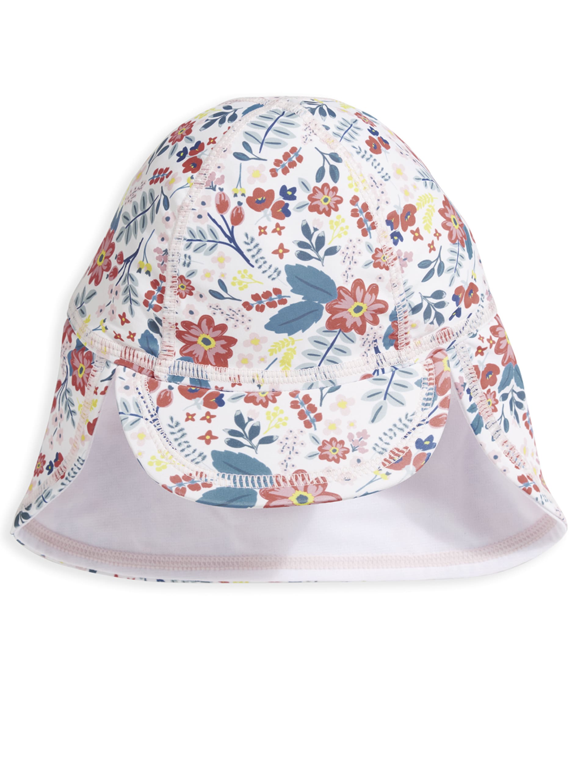 Mamas & Papas Kids Floral Sun Hat (0-3 Yrs) - 6-12M - Pink, Pink