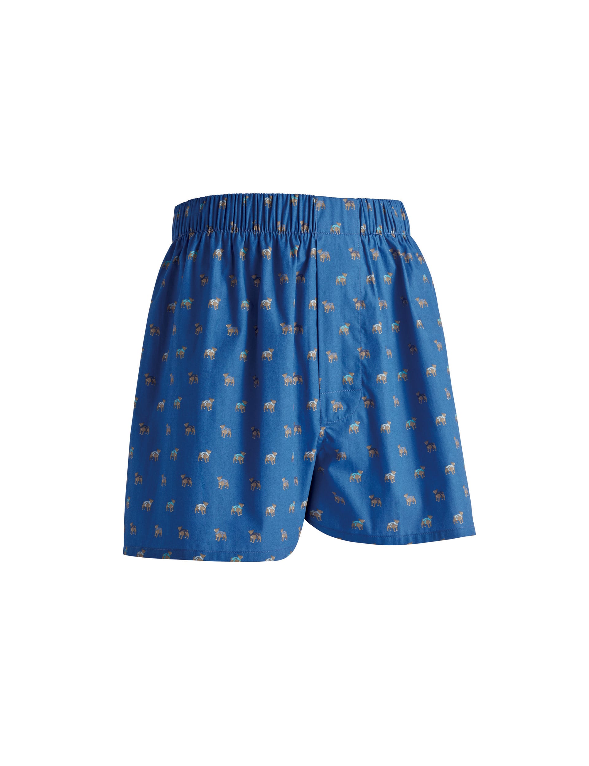 Charles Tyrwhitt Men's Pure Cotton Dog Print Boxers - L - Blue Mix, Blue Mix